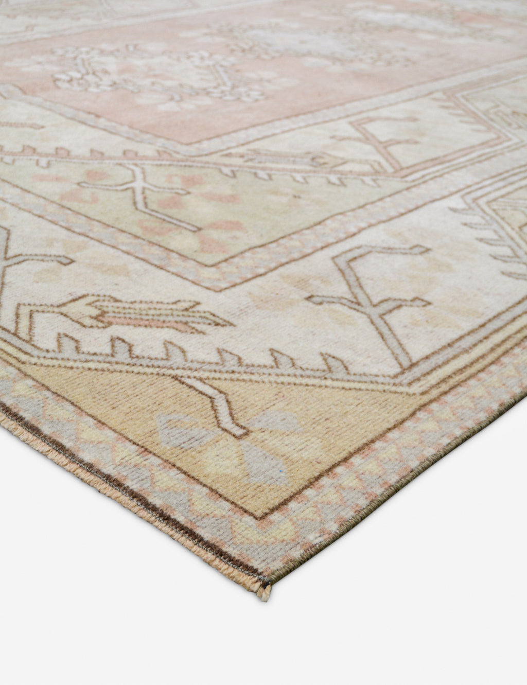 Lulu and Georgia - Vintage Turkish Hand - Knotted Wool Rug No. 486, 6' 5" x 9' 4"