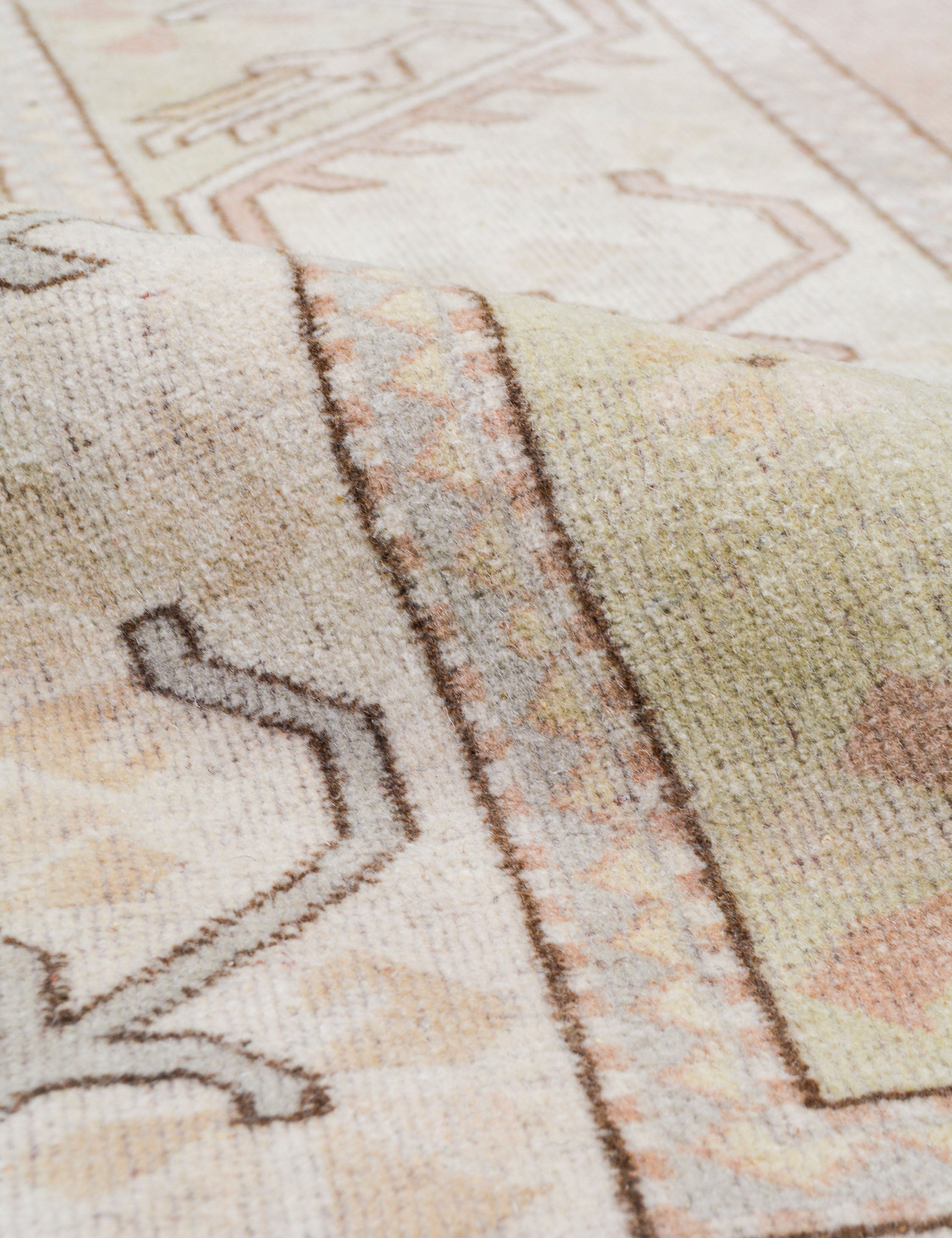 Lulu and Georgia - Vintage Turkish Hand - Knotted Wool Rug No. 486, 6' 5" x 9' 4"