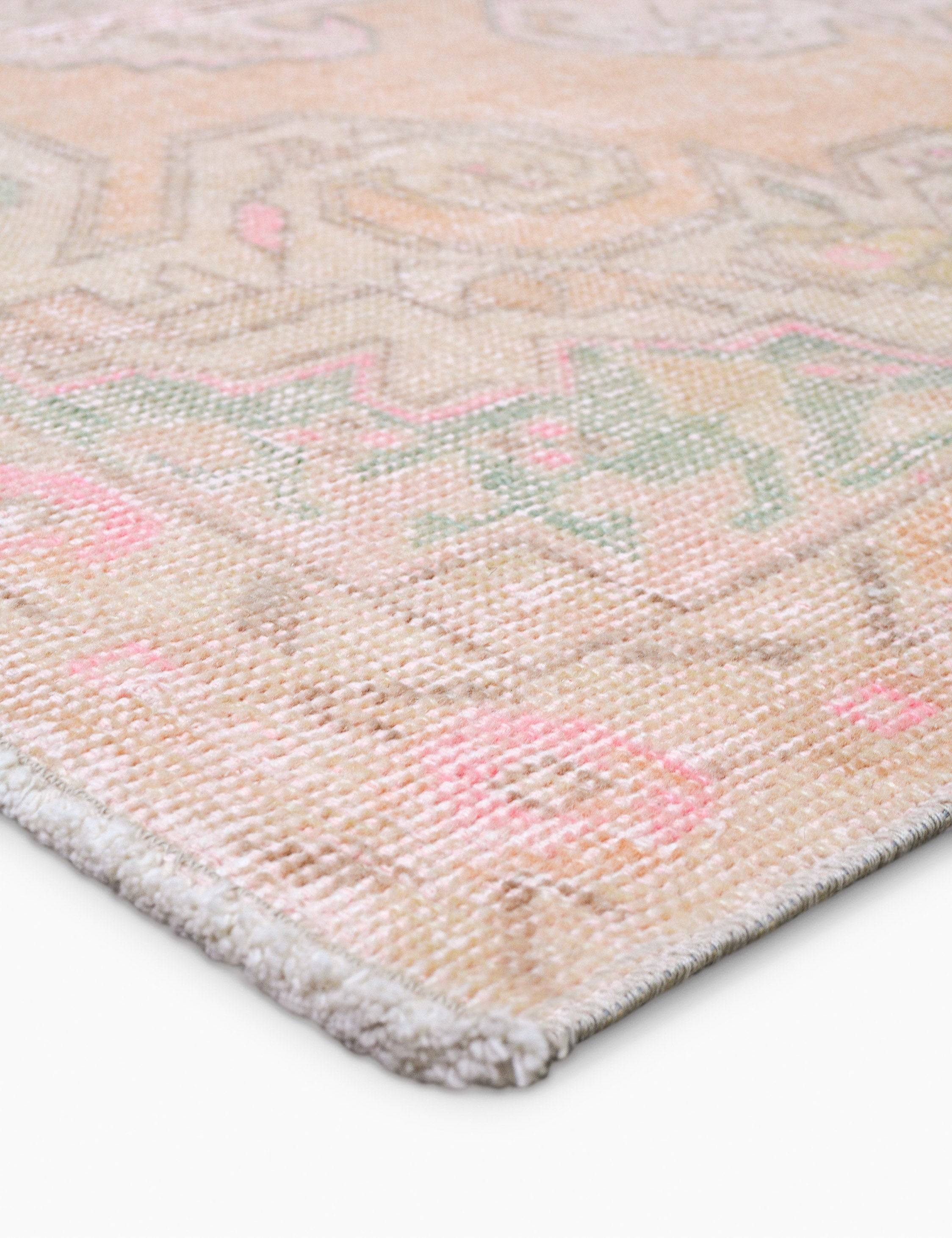 Lulu and Georgia - Vintage Turkish Hand - Knotted Wool Rug No. 493, 4' 3" x 7'