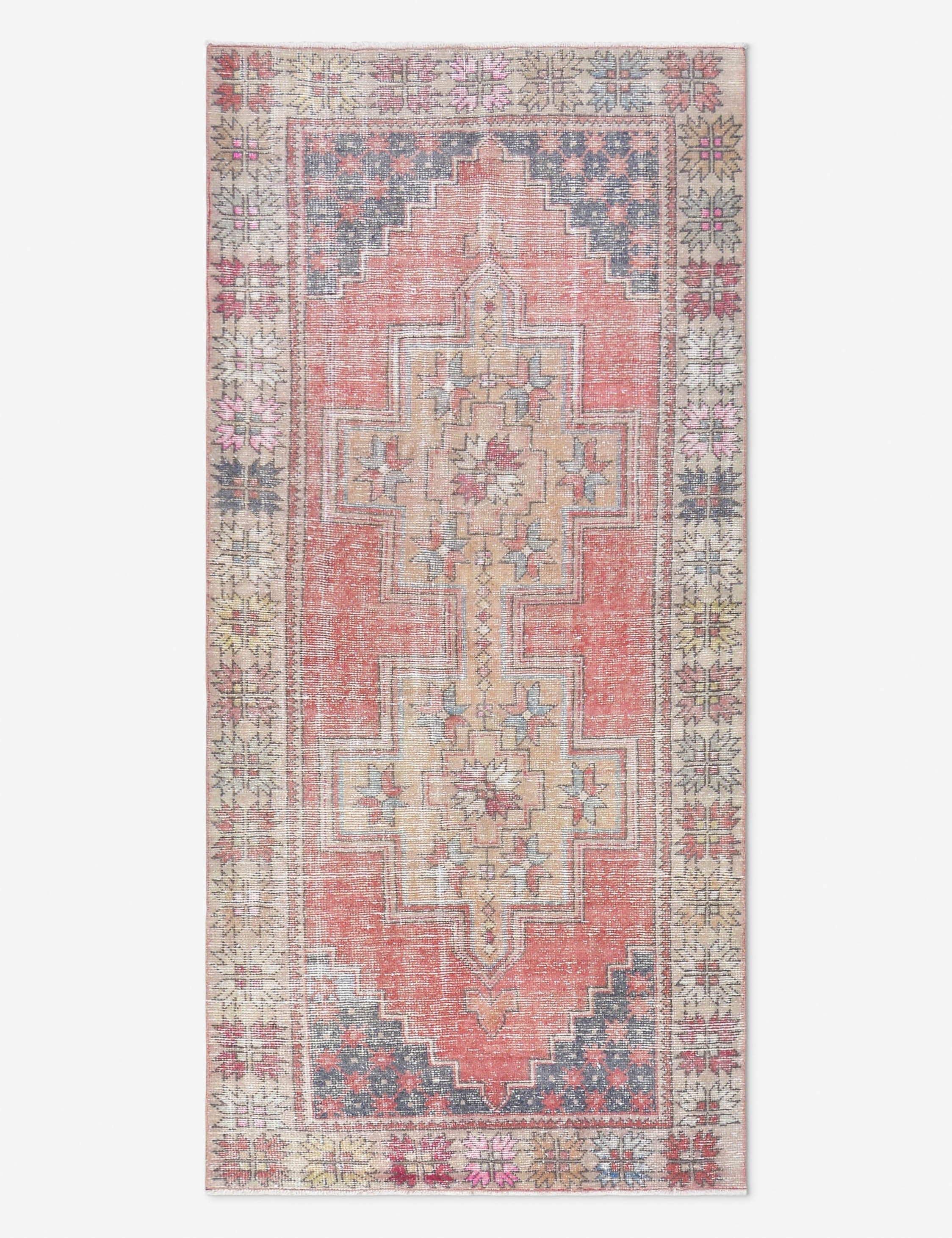 Lulu and Georgia - Vintage Turkish Hand - Knotted Wool Rug No. 494, 4' x 8' 5"