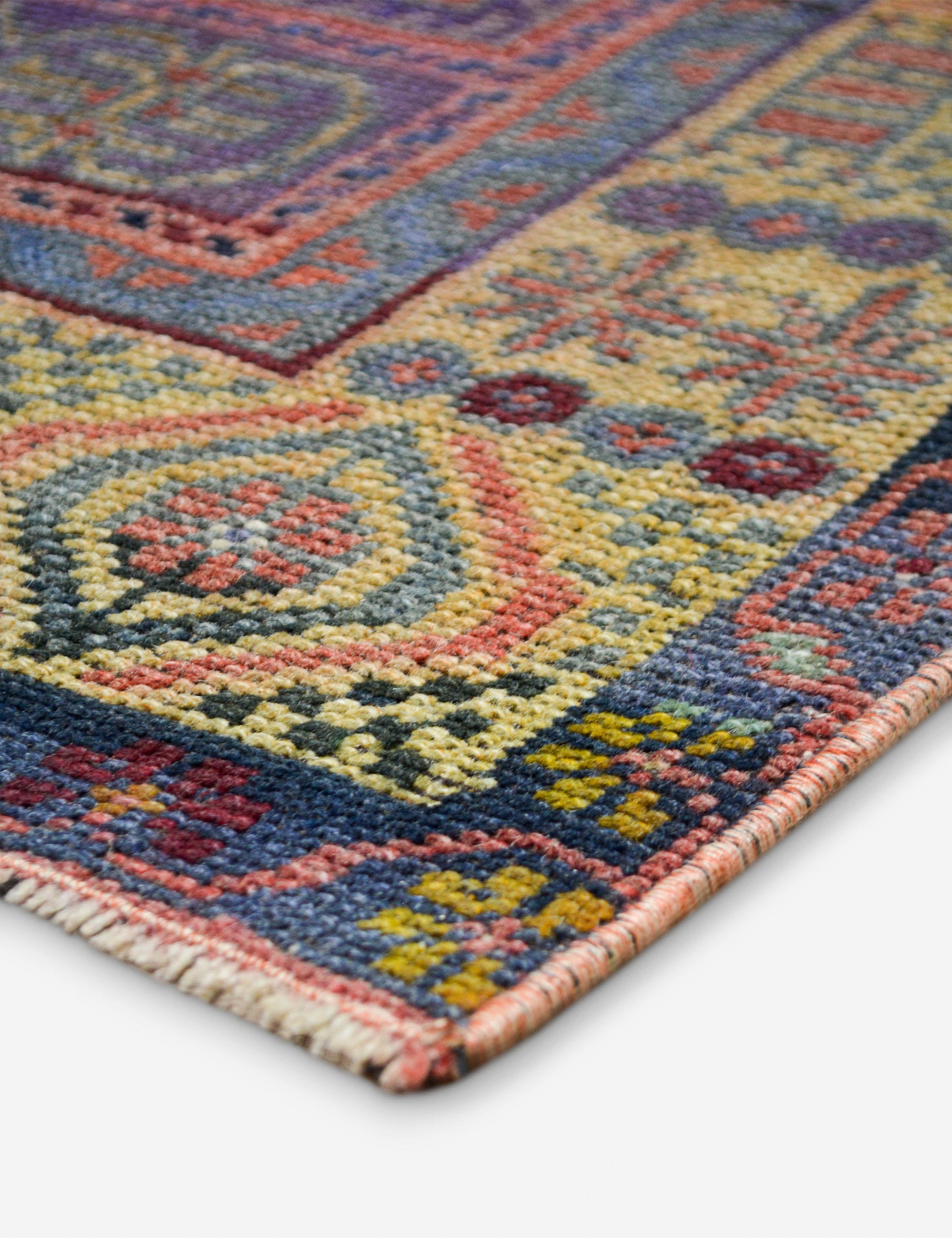 Lulu and Georgia - Vintage Turkish Hand - Knotted Wool Rug No. 495, 4' 2" x 7' 9"