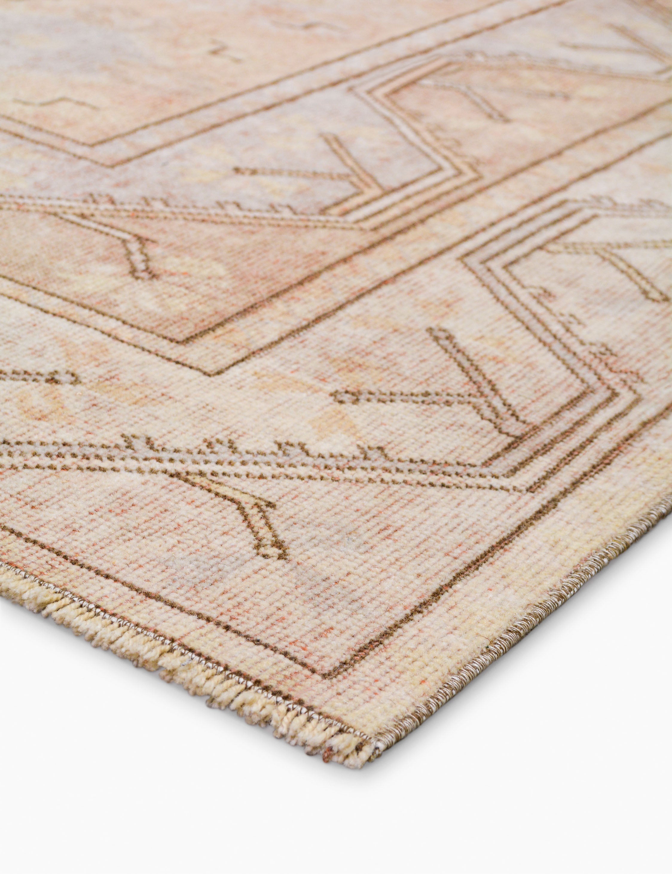 Lulu and Georgia - Vintage Turkish Hand - Knotted Wool Rug No. 497, 4' x 6' 8"