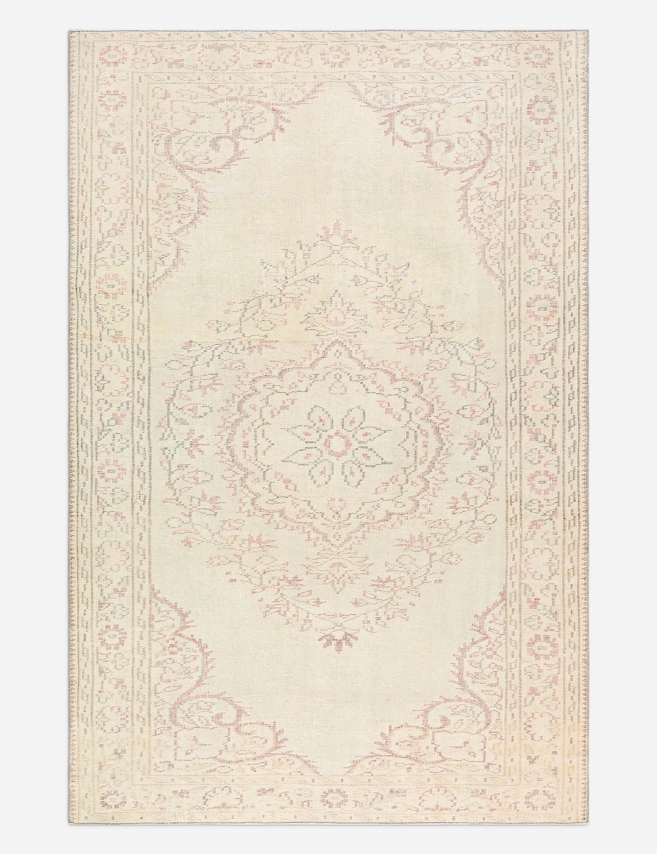 Lulu and Georgia - Vintage Turkish Hand - Knotted Wool Rug No. 501, 5' 6" x 8' 7"