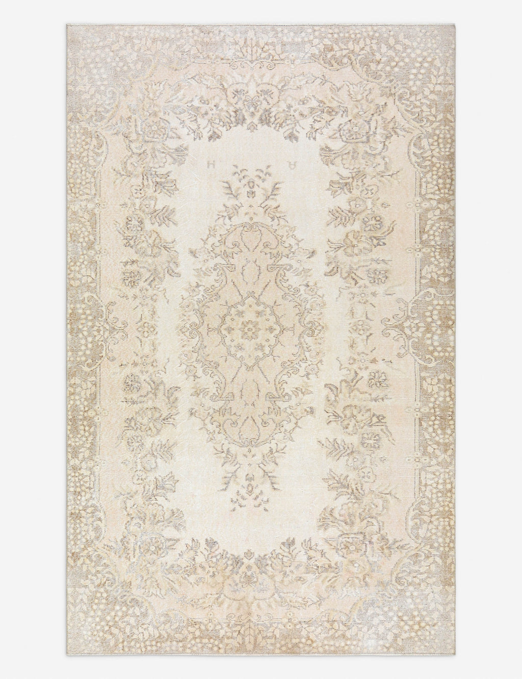 Lulu and Georgia - Vintage Turkish Hand - Knotted Wool Rug No. 503, 6' x 9' 10"