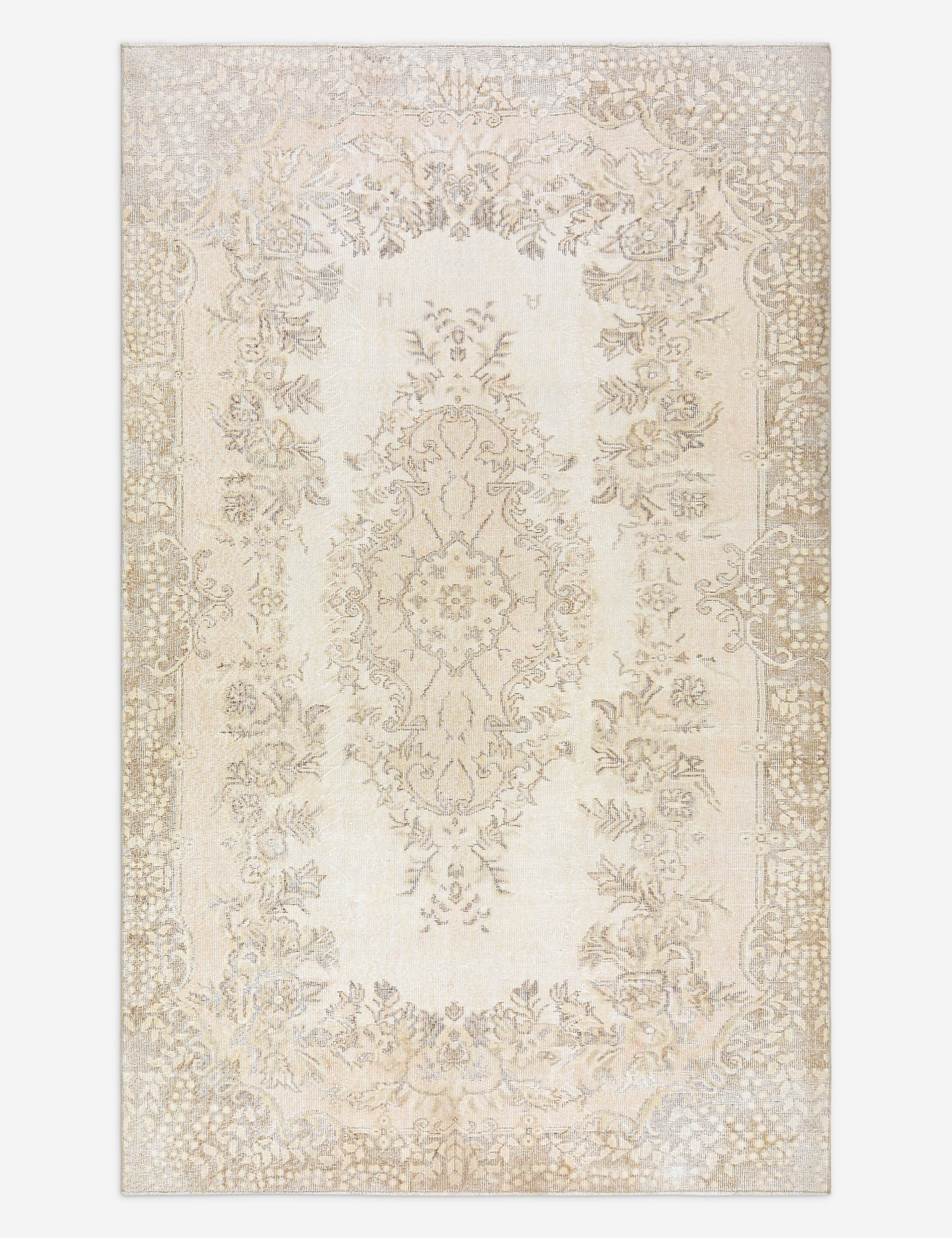Lulu and Georgia - Vintage Turkish Hand - Knotted Wool Rug No. 503, 6' x 9' 10"