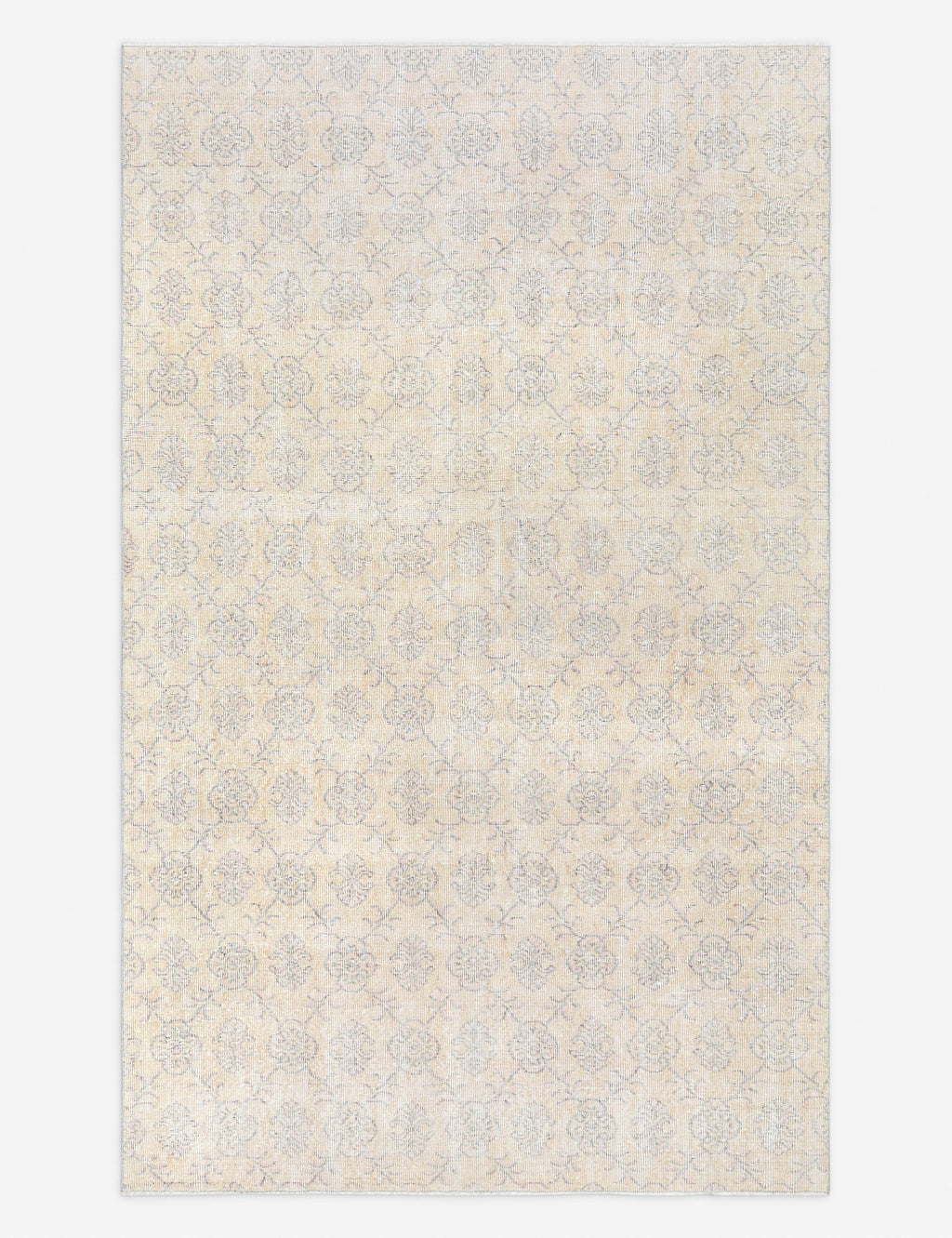 Lulu and Georgia - Vintage Turkish Hand - Knotted Wool Rug No. 504, 5' 5" x 9'