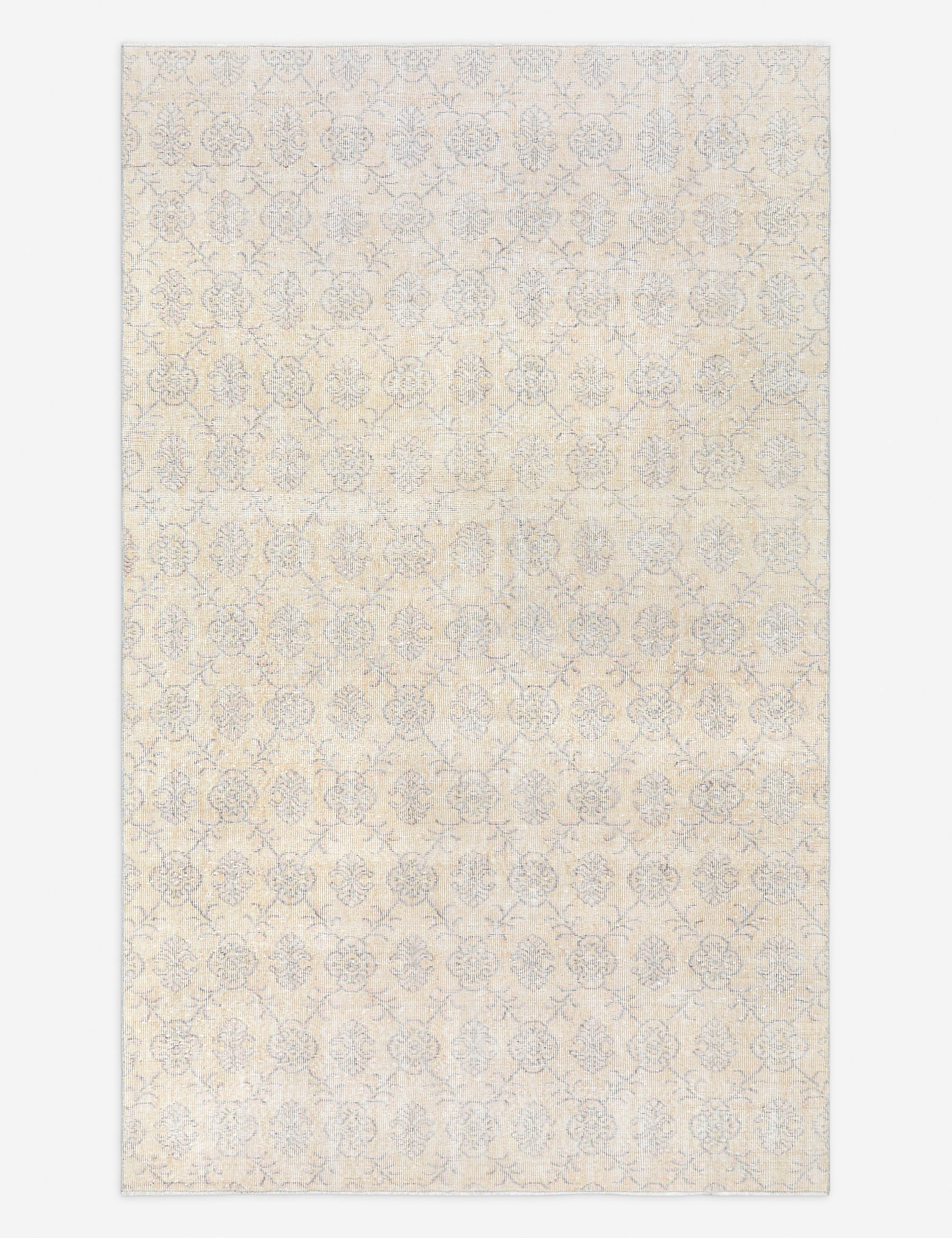 Lulu and Georgia - Vintage Turkish Hand - Knotted Wool Rug No. 504, 5' 5" x 9'