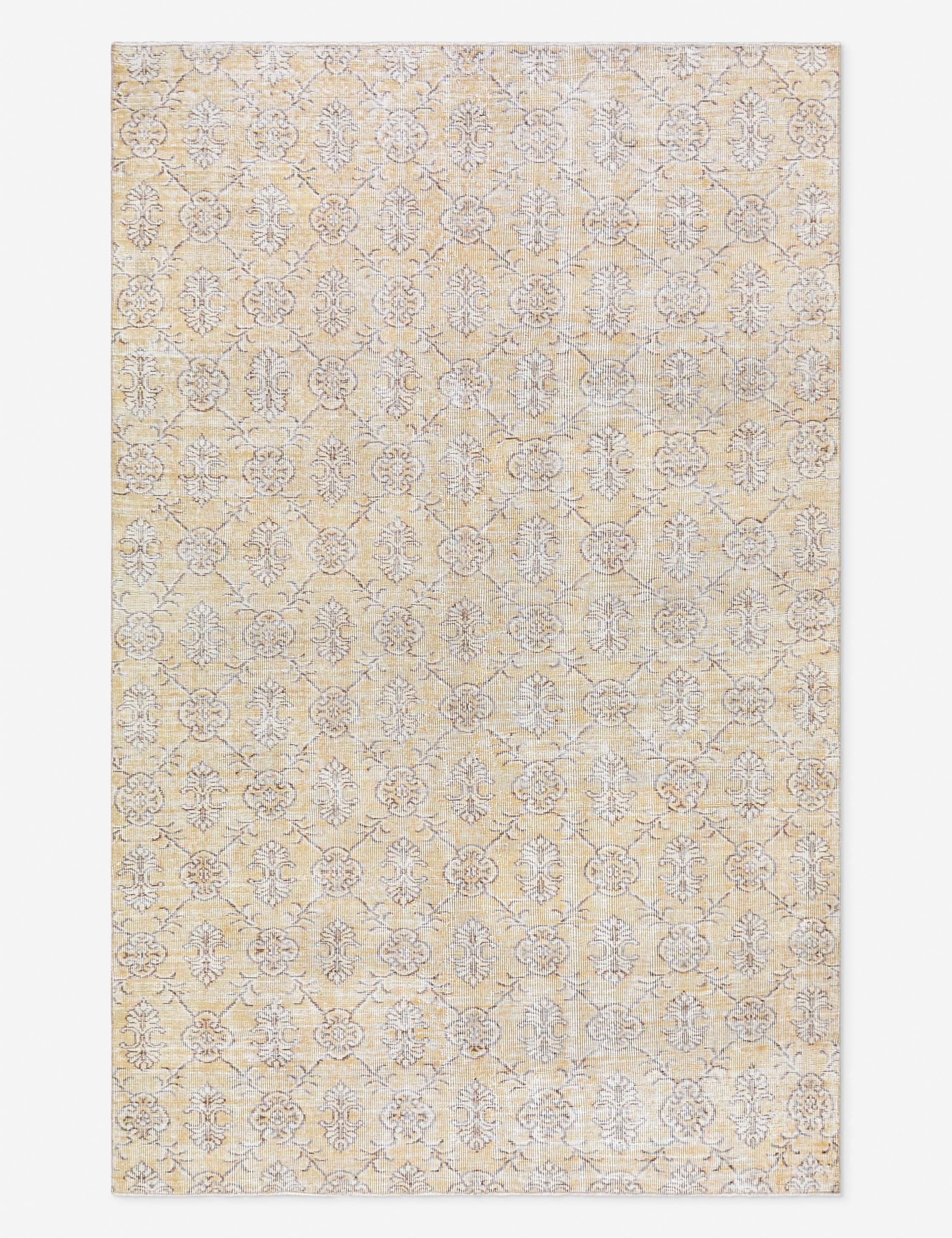 Lulu and Georgia - Vintage Turkish Hand - Knotted Wool Rug No. 506, 5' 5" x 8' 7"
