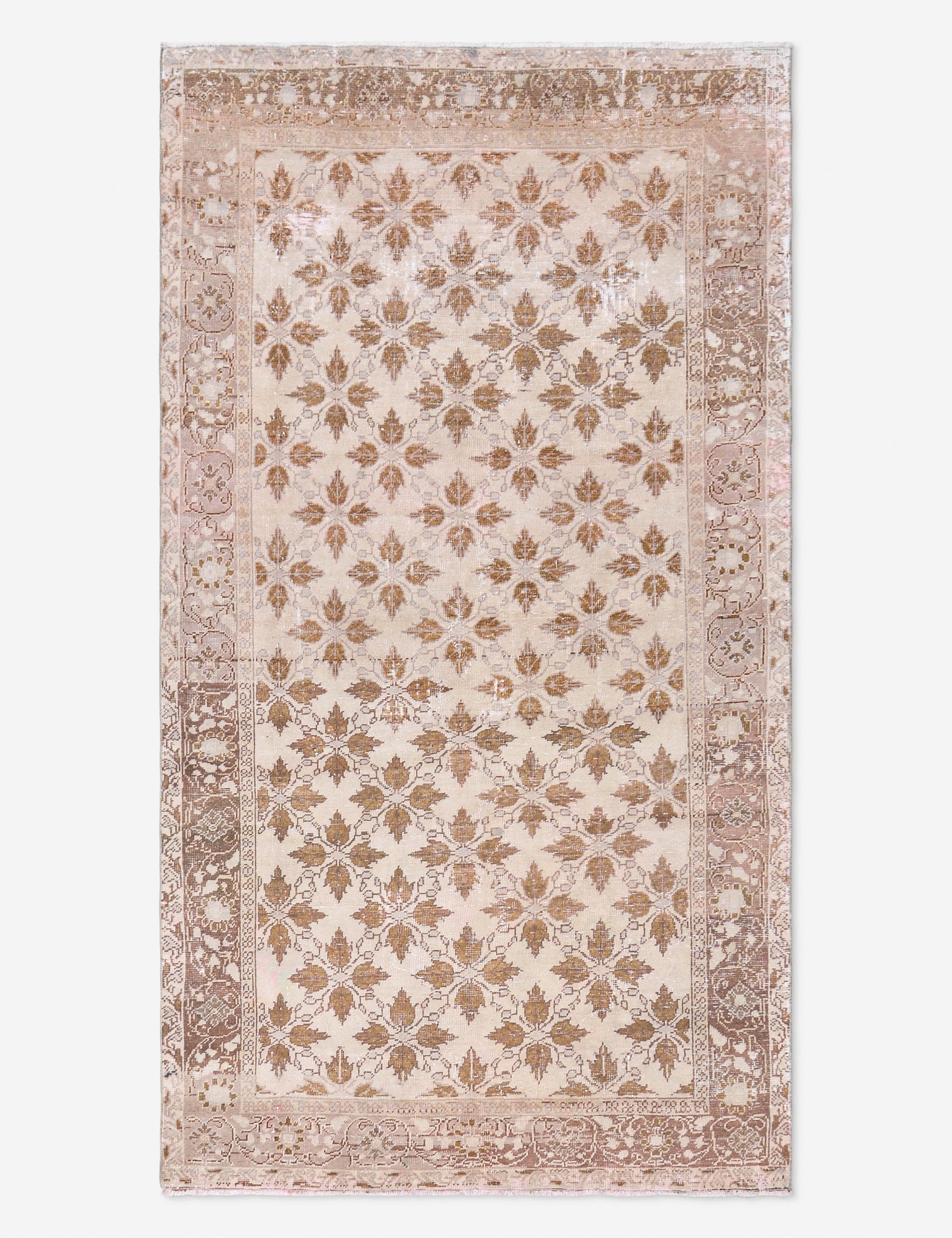Lulu and Georgia - Vintage Turkish Hand - Knotted Wool Rug No. 507, 5' x 9' 6"