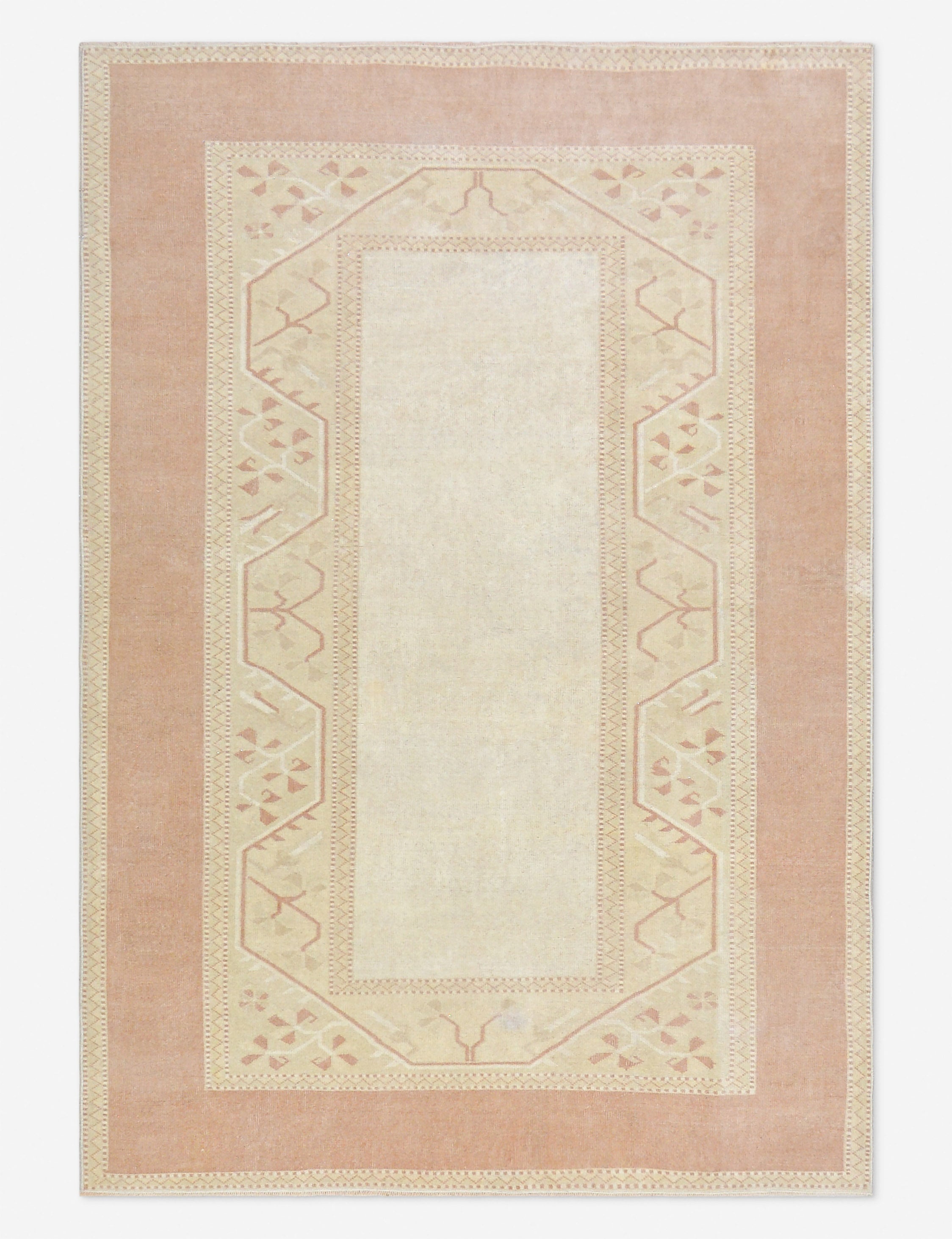 Lulu and Georgia - Vintage Turkish Hand - Knotted Wool Rug No. 508, 5' 4" x 7' 7"