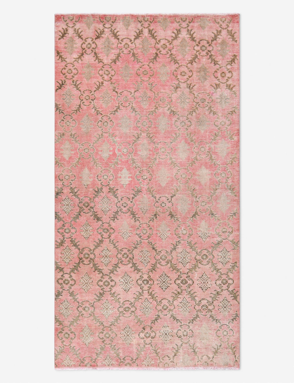 Lulu and Georgia - Vintage Turkish Hand - Knotted Wool Rug No. 509, 4' 5" x 8' 2"