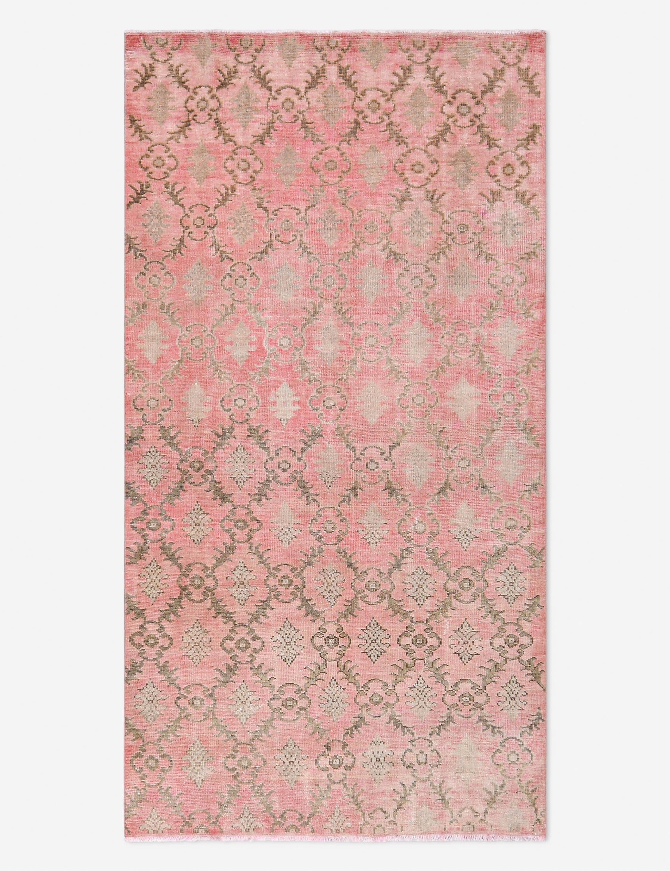Lulu and Georgia - Vintage Turkish Hand - Knotted Wool Rug No. 509, 4' 5" x 8' 2"
