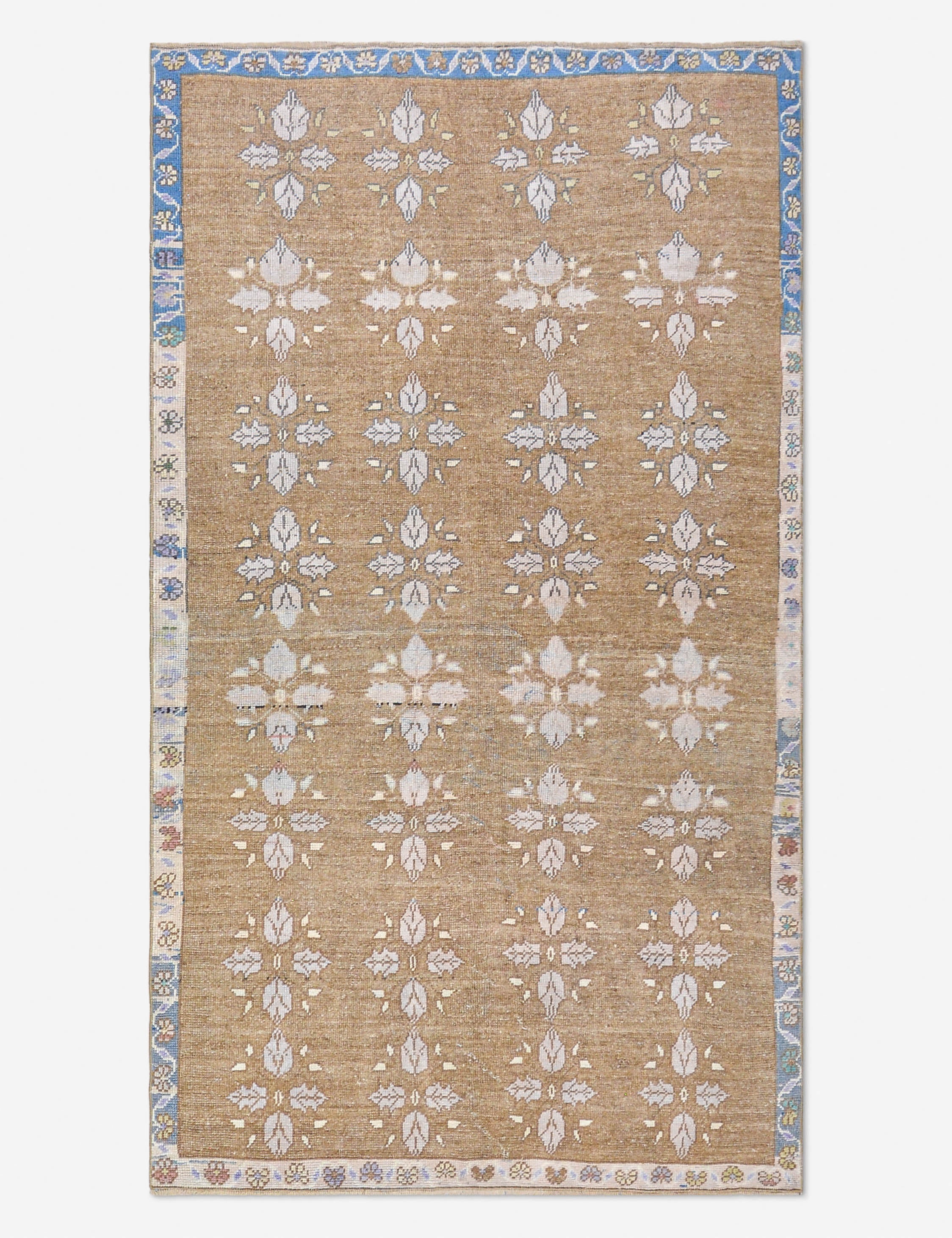 Lulu and Georgia - Vintage Turkish Hand - Knotted Wool Rug No. 510, 4' 8" x 8' 2"
