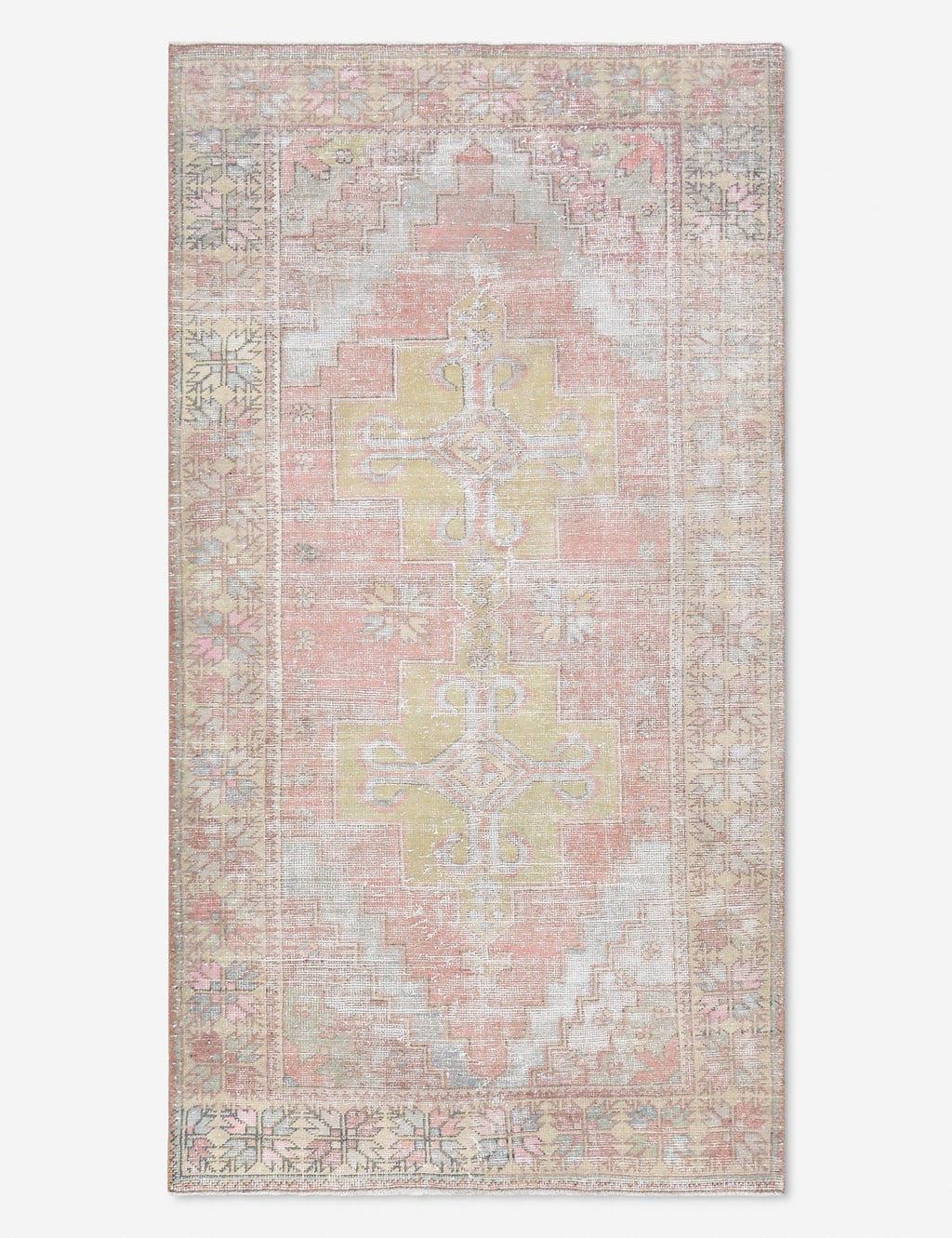 Lulu and Georgia - Vintage Turkish Hand - Knotted Wool Rug No. 511, 4' 5" x 8' 2"