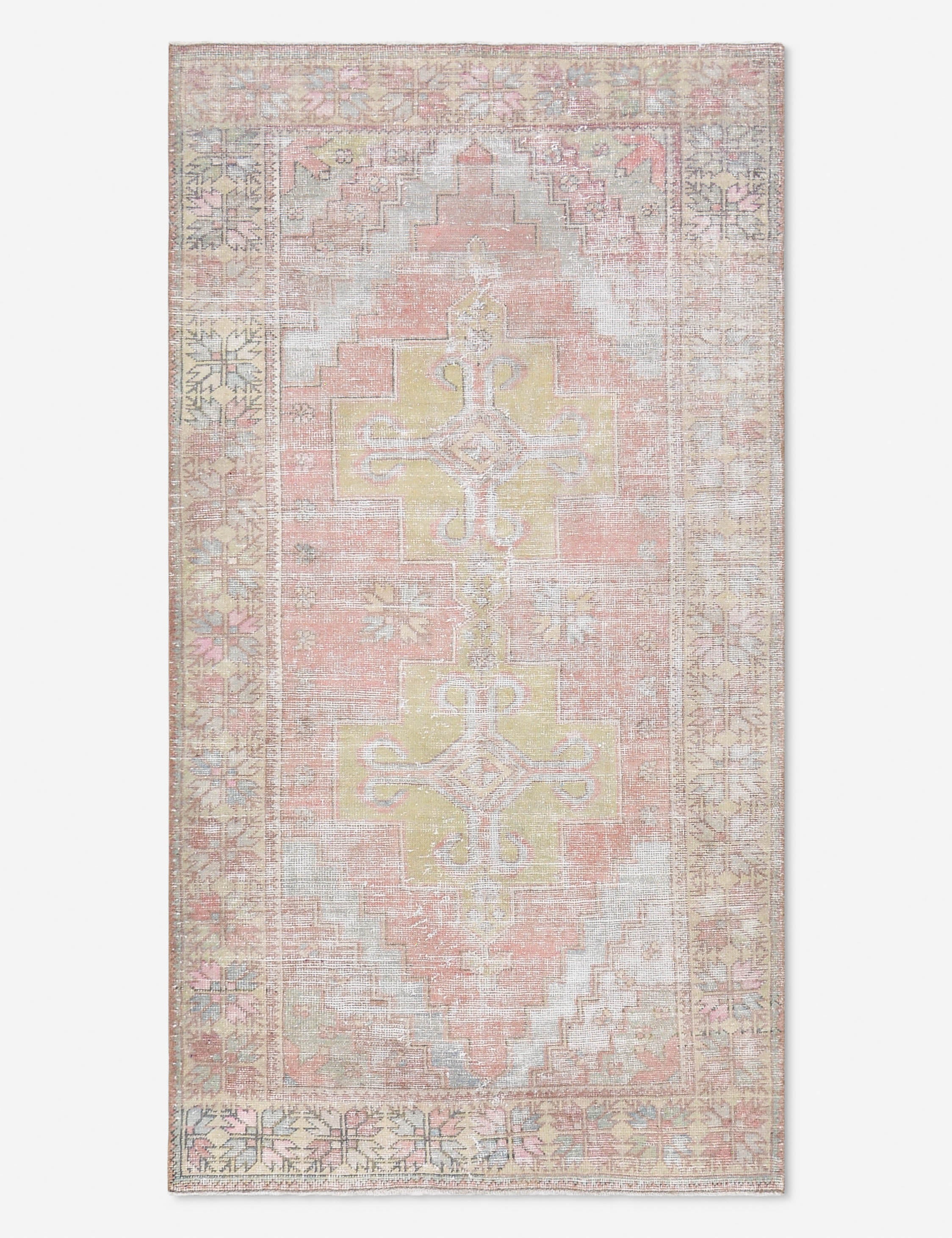 Lulu and Georgia - Vintage Turkish Hand - Knotted Wool Rug No. 511, 4' 5" x 8' 2"