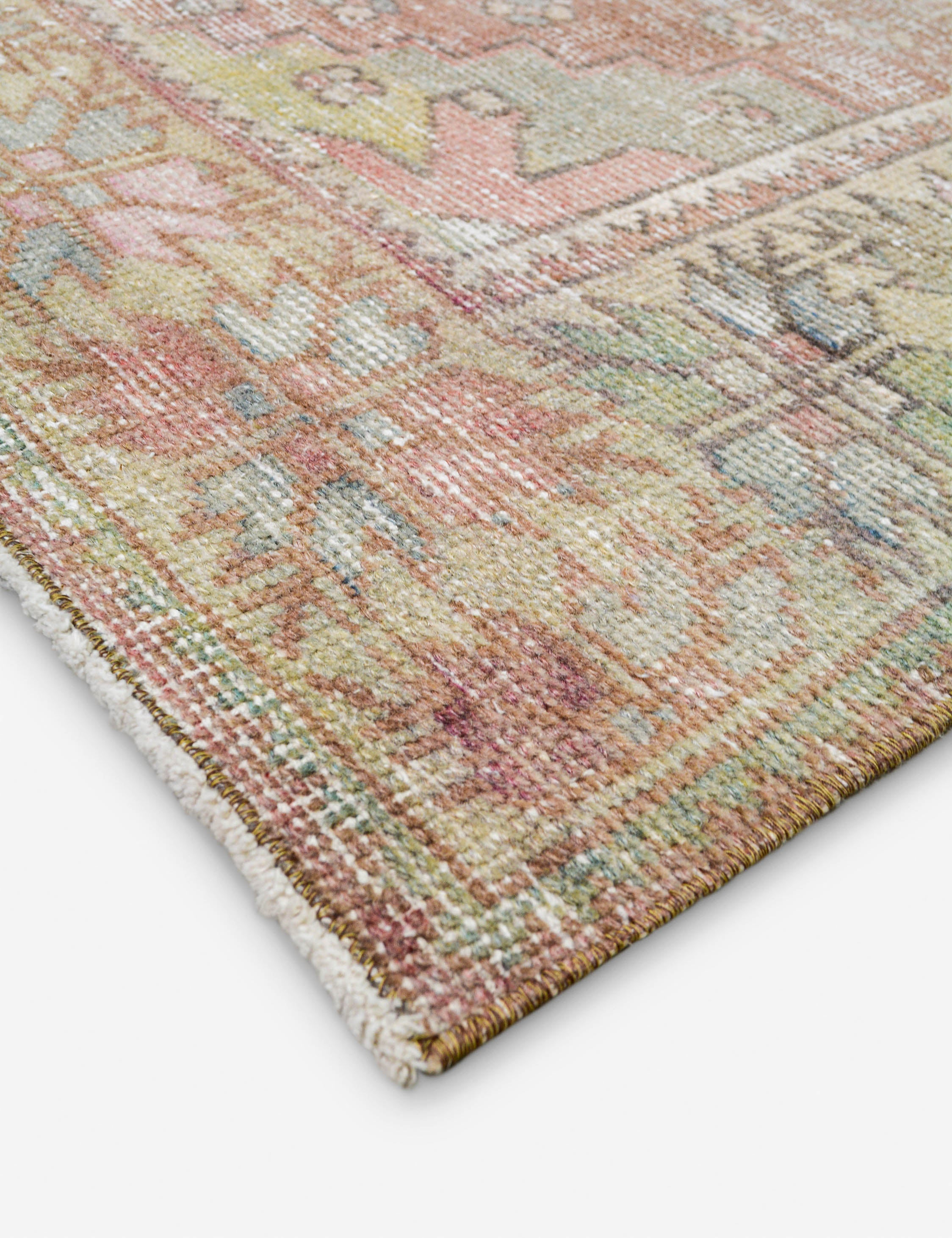 Lulu and Georgia - Vintage Turkish Hand - Knotted Wool Rug No. 511, 4' 5" x 8' 2"