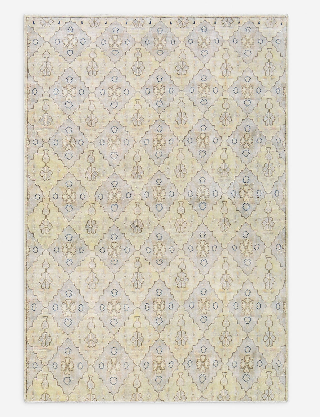 Lulu and Georgia - Vintage Turkish Hand - Knotted Wool Rug No. 513, 4' 10" x 7'