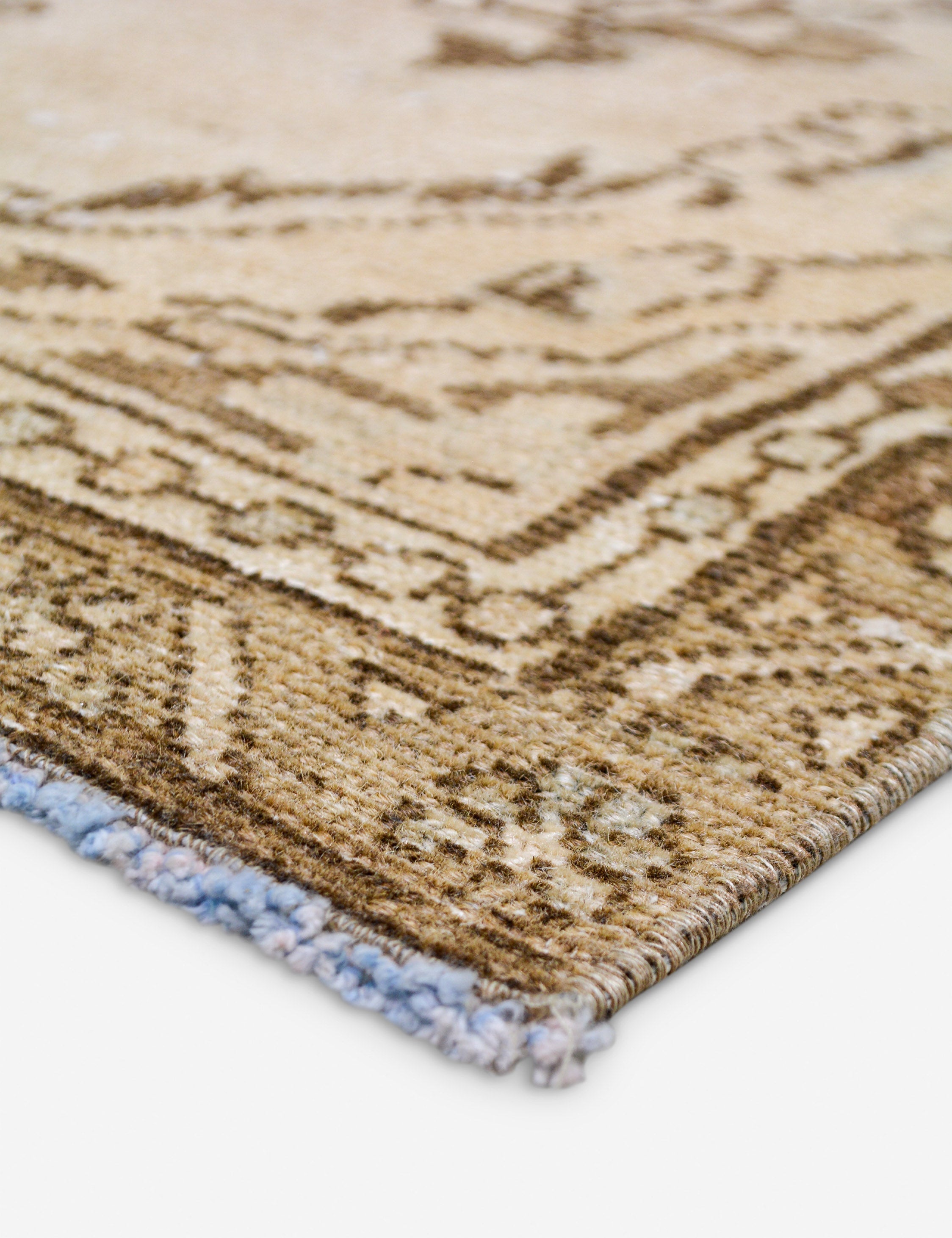 Lulu and Georgia - Vintage Turkish Hand - Knotted Wool Rug No. 514, 3' x 9' 2"