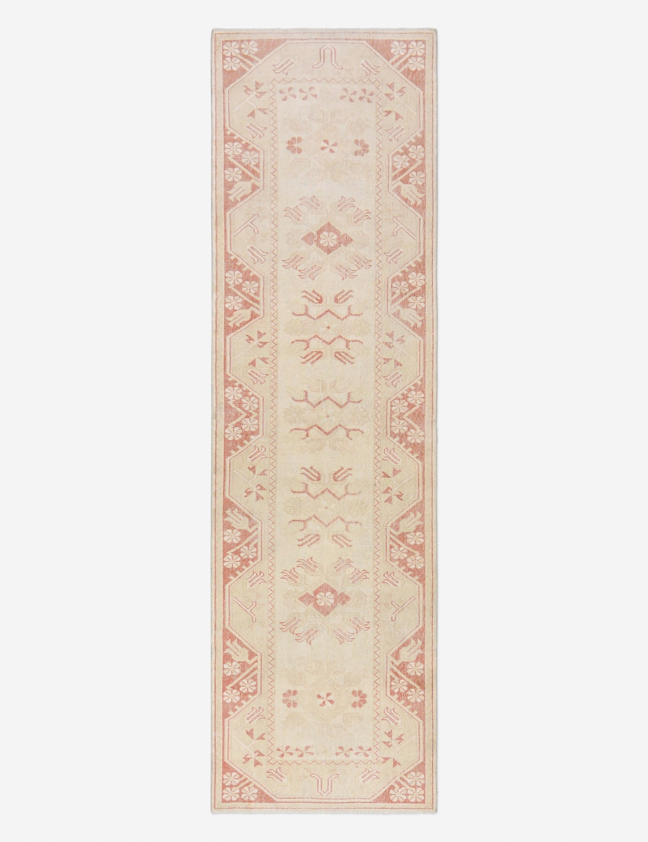 Lulu and Georgia - Vintage Turkish Hand - Knotted Wool Runner Rug No. 279, 2' 7" x 9' 1"