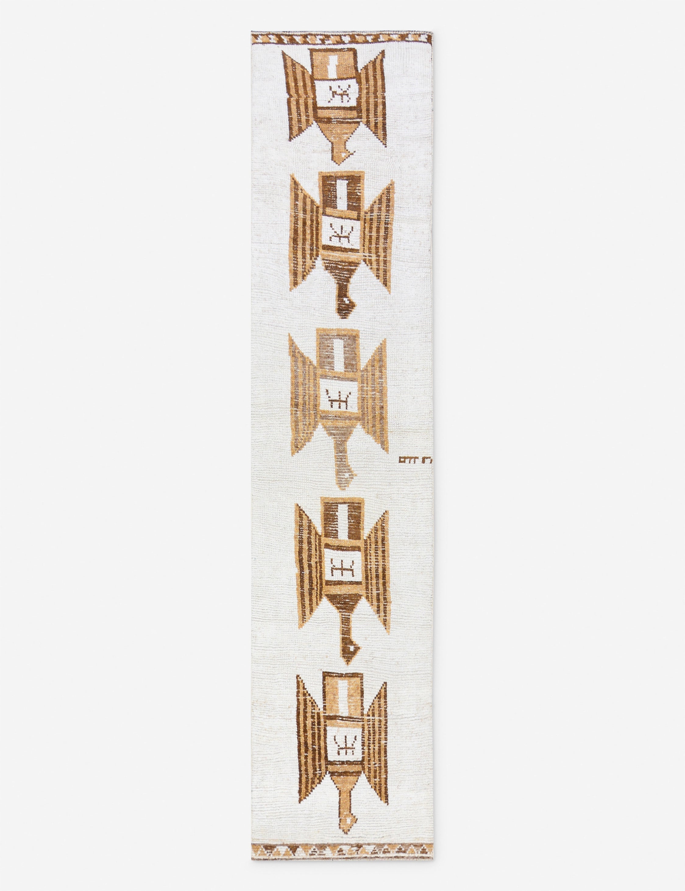 Lulu and Georgia - Vintage Turkish Hand - Knotted Wool Runner Rug No. 281, 2' 7" x 11'