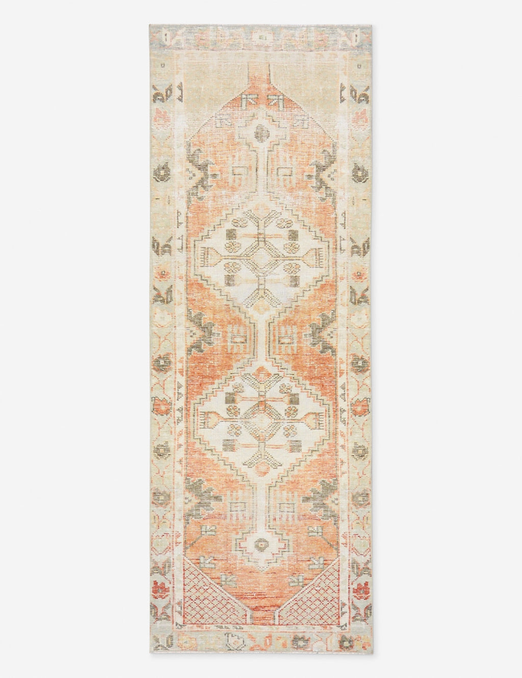 Lulu and Georgia - Vintage Turkish Hand - Knotted Wool Runner Rug No. 286, 2' 3" X 6' 9"
