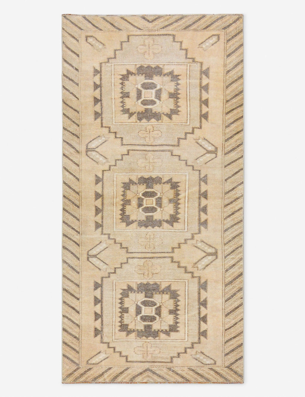Lulu and Georgia - Vintage Turkish Hand - Knotted Wool Runner Rug No. 287, 2' 4" X 6' 5"