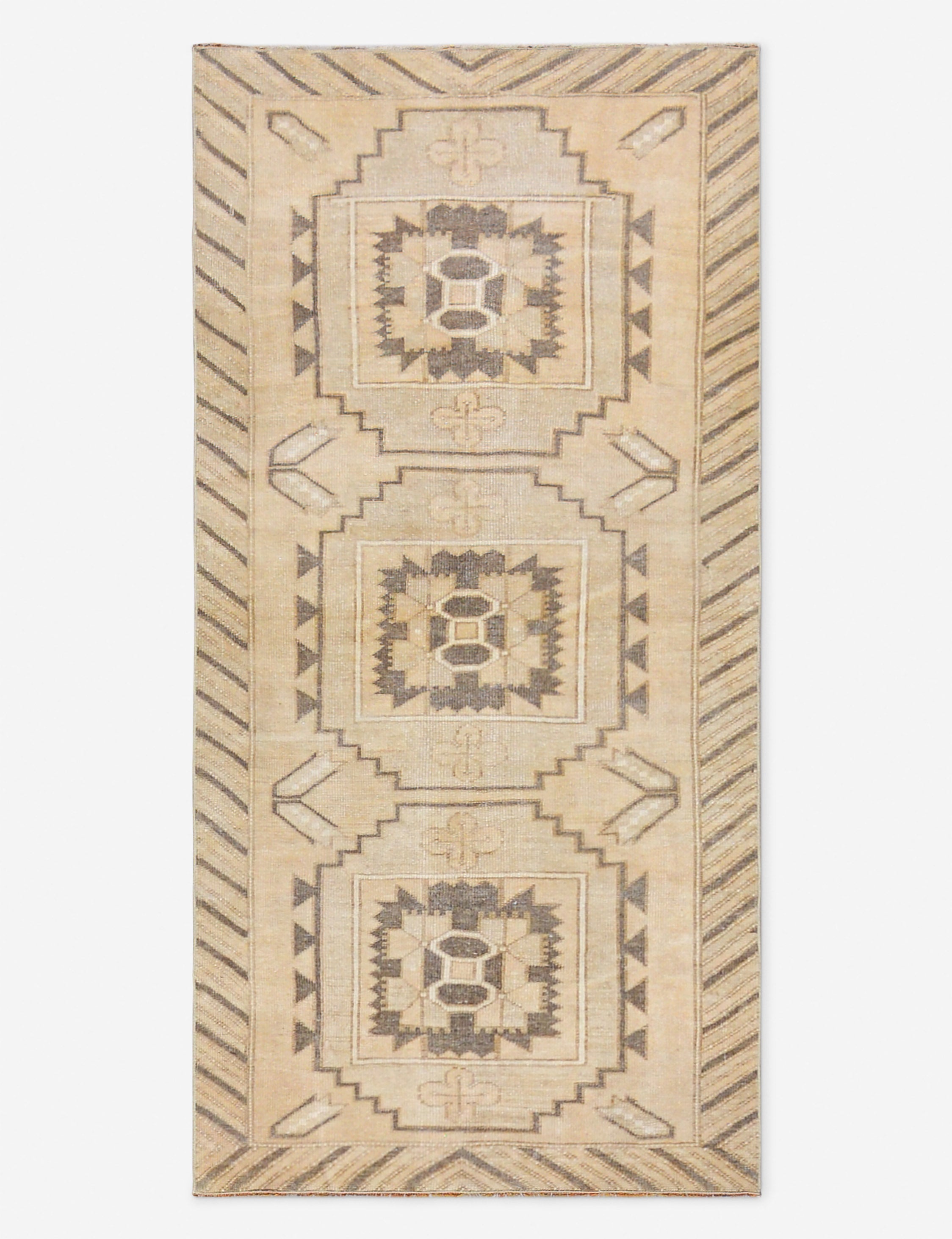 Lulu and Georgia - Vintage Turkish Hand - Knotted Wool Runner Rug No. 287, 2' 4" X 6' 5"