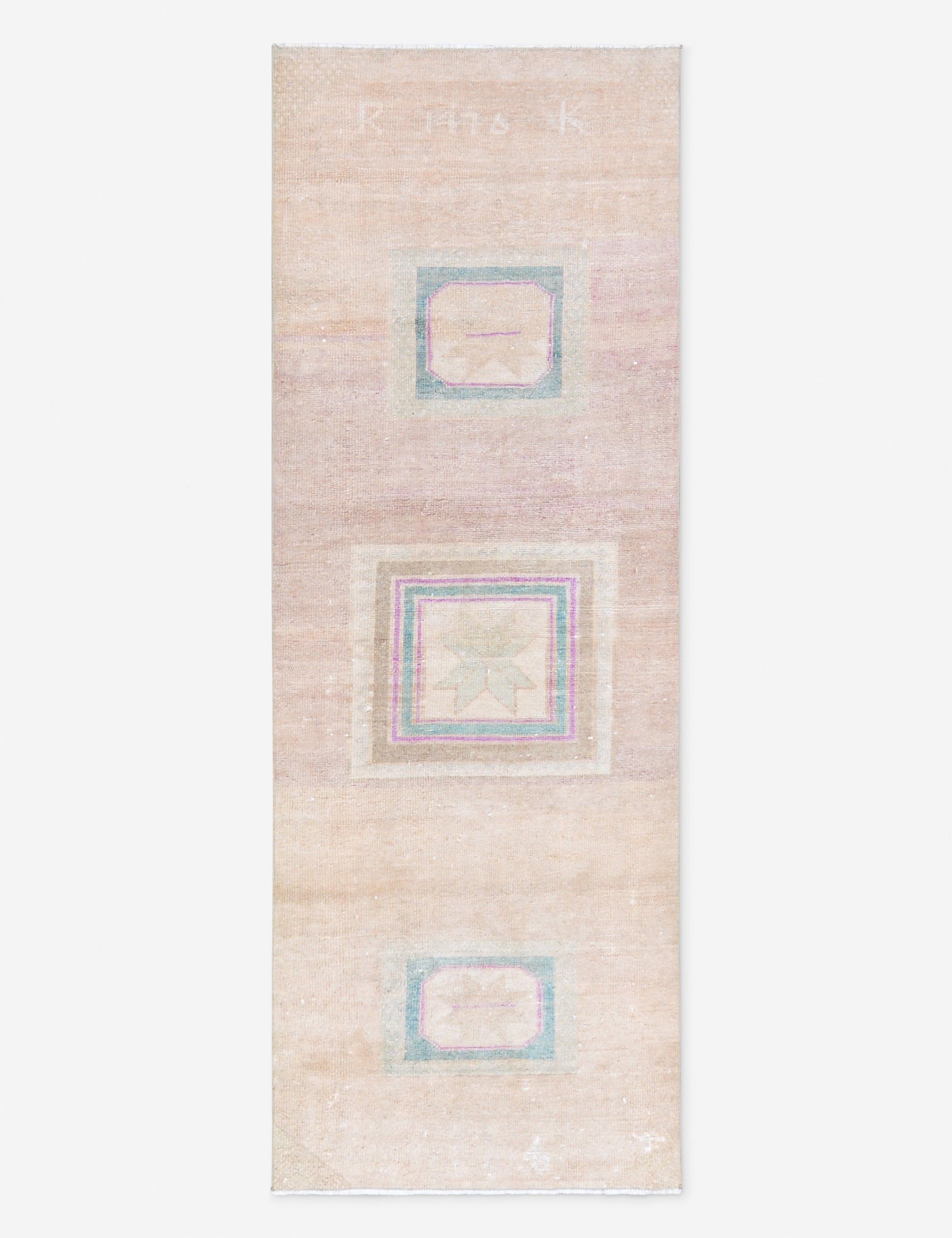Lulu and Georgia - Vintage Turkish Hand - Knotted Wool Runner Rug No. 288, 3' X 8' 5"