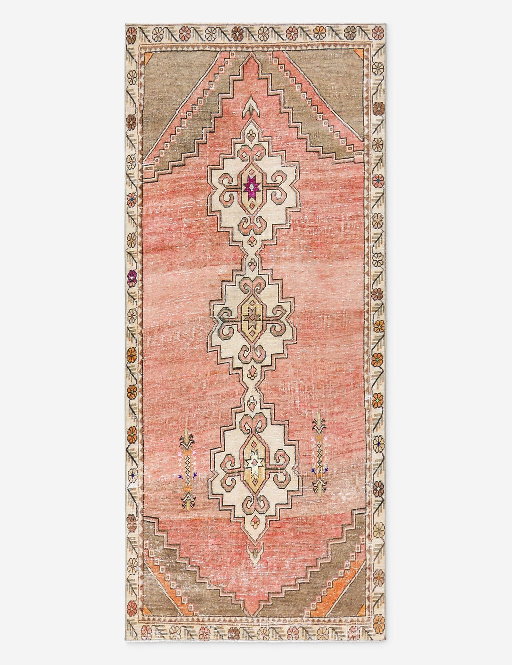 Lulu and Georgia - Vintage Turkish Hand - Knotted Wool Runner Rug No. 290, 3' X 6' 9