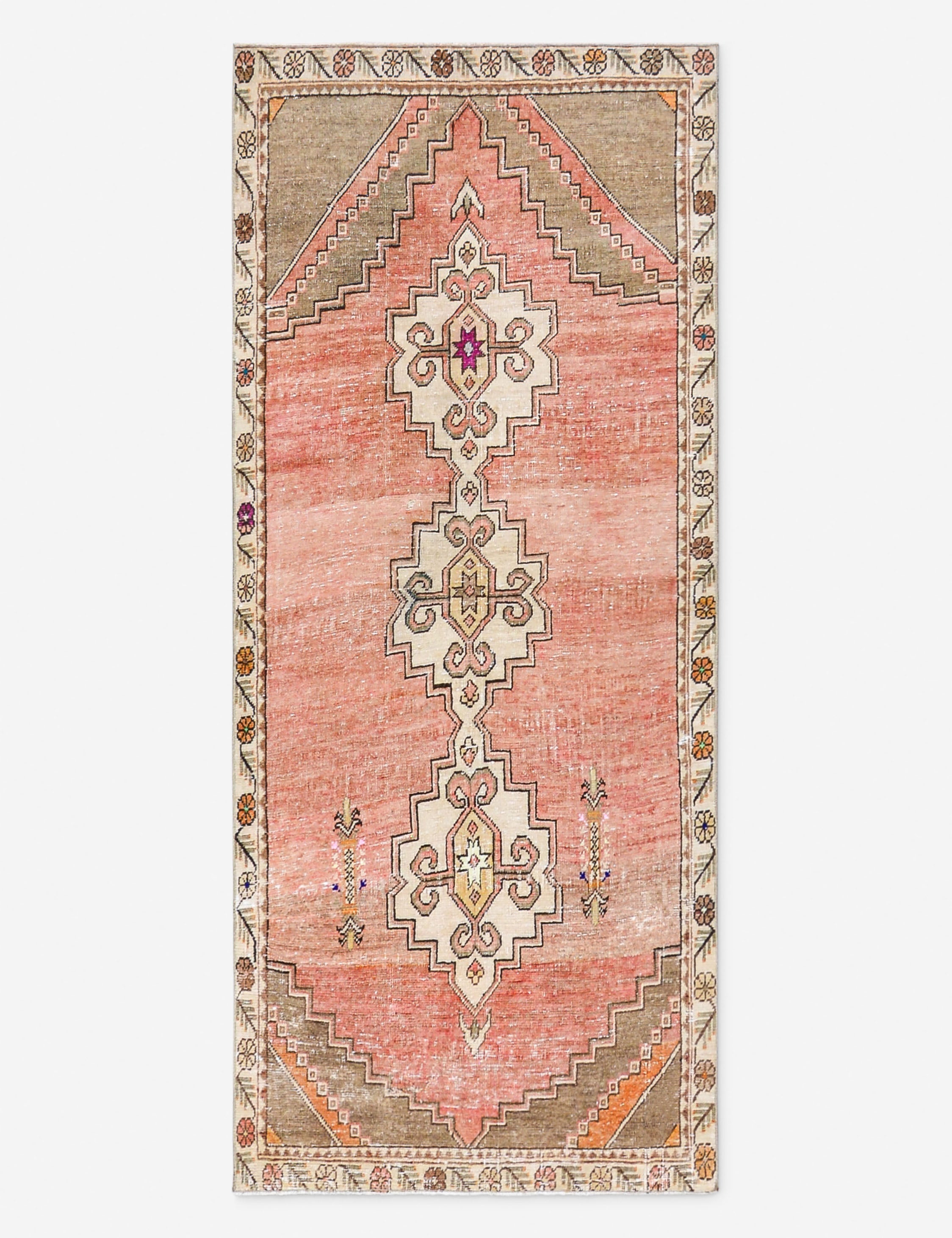 Lulu and Georgia - Vintage Turkish Hand - Knotted Wool Runner Rug No. 290, 3' X 6' 9