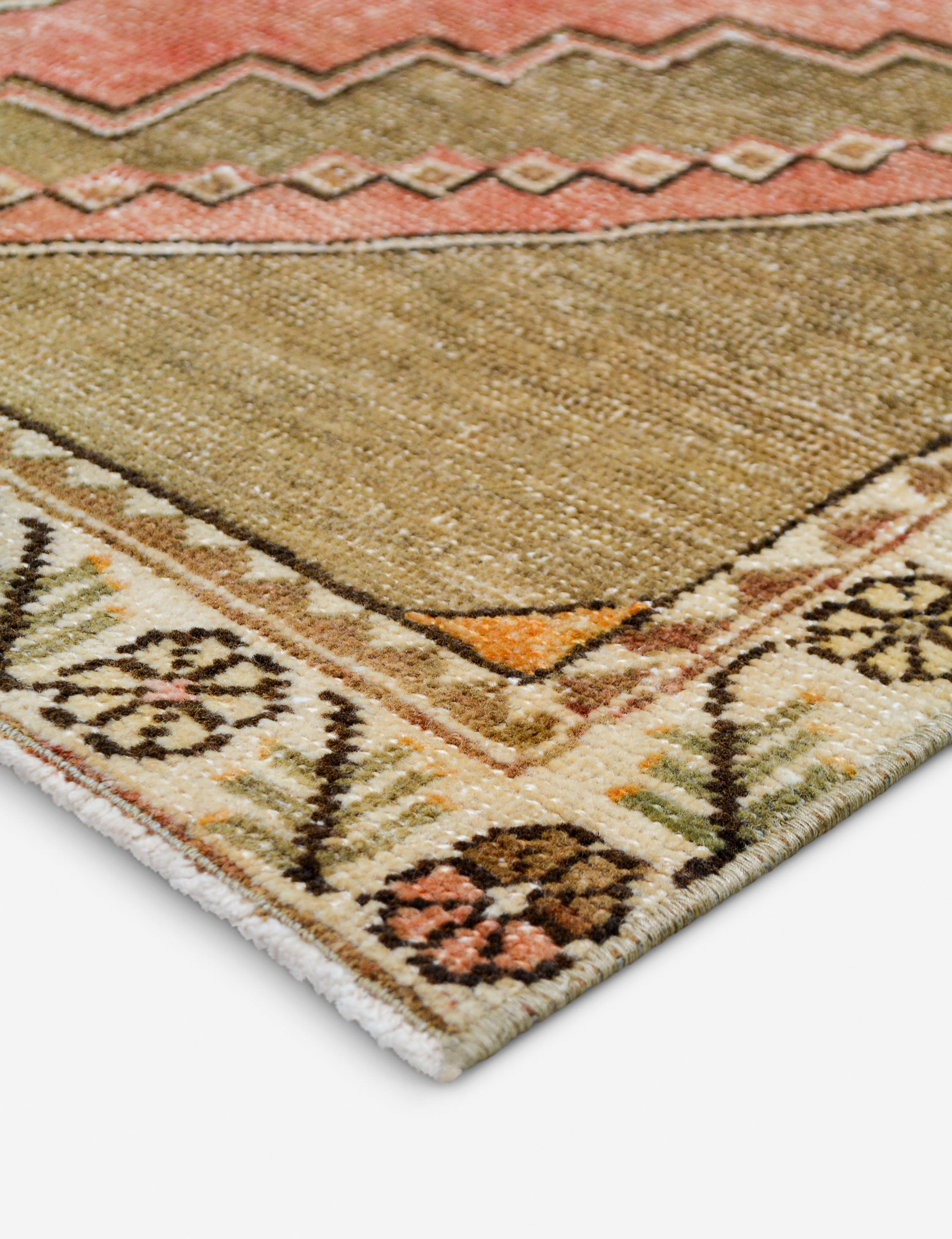 Lulu and Georgia - Vintage Turkish Hand - Knotted Wool Runner Rug No. 290, 3' X 6' 9