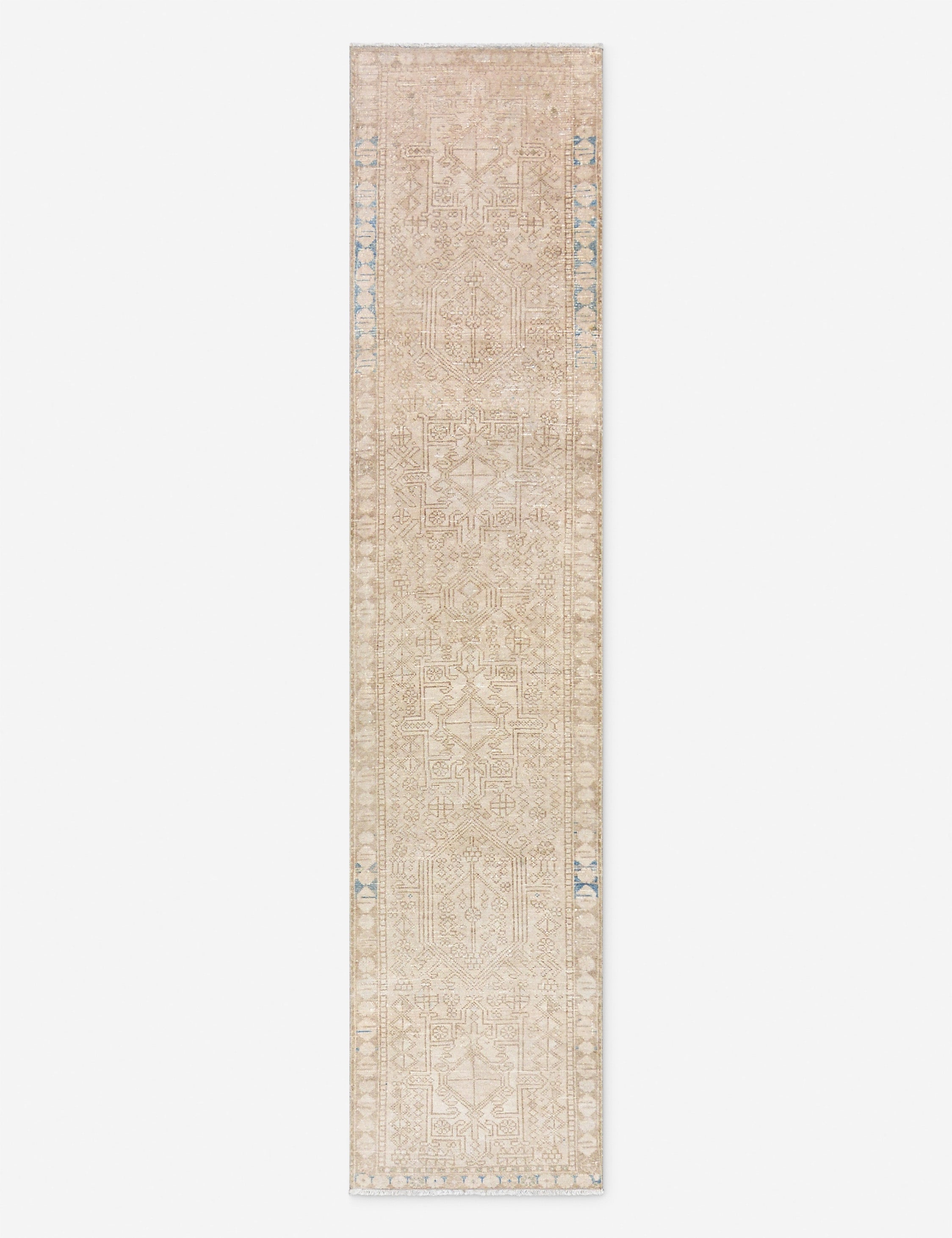 Lulu and Georgia - Vintage Turkish Hand - Knotted Wool Runner Rug No. 292, 2' 5" X 10'