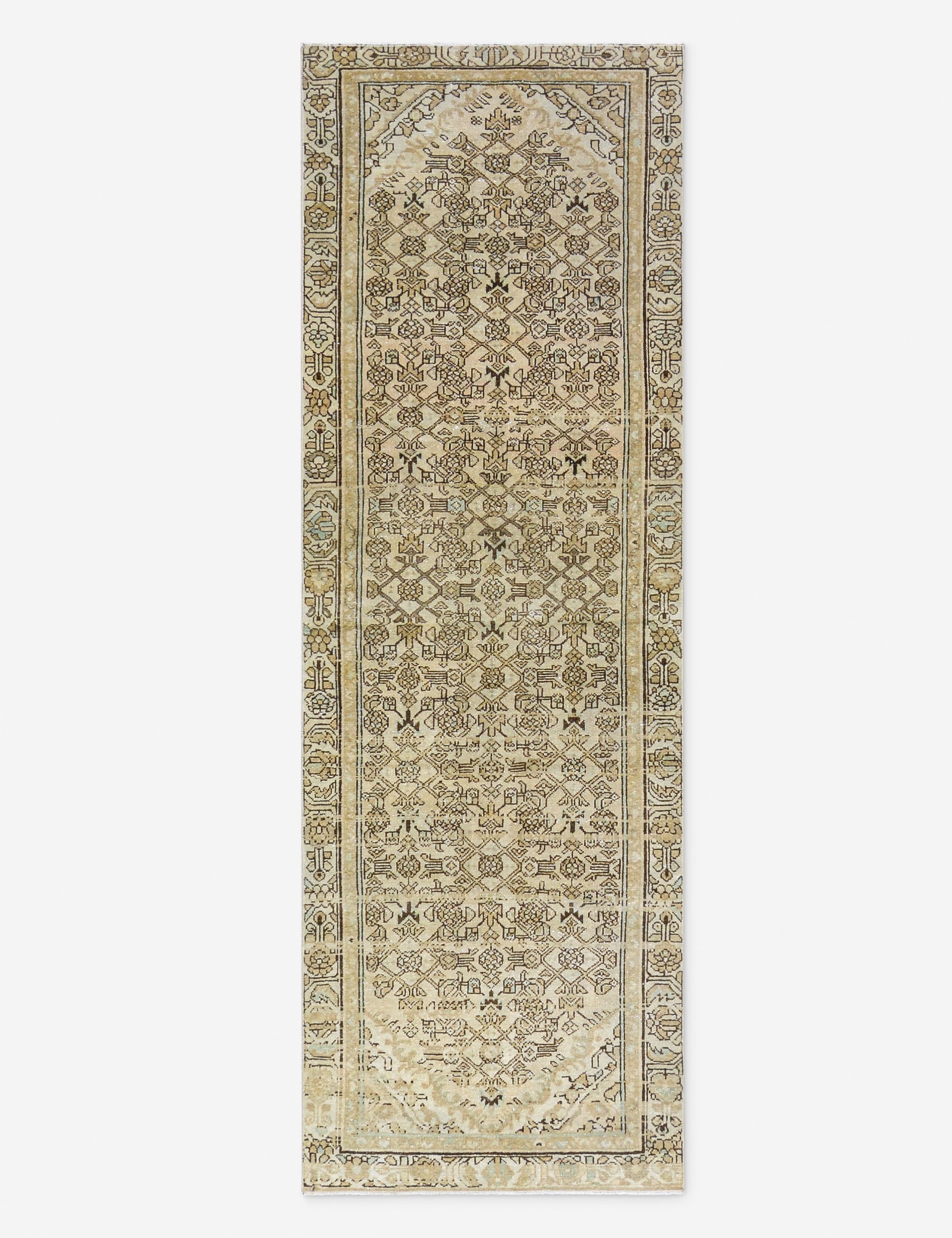 Lulu and Georgia - Vintage Turkish Hand - Knotted Wool Runner Rug No. 293, 3' X 10'