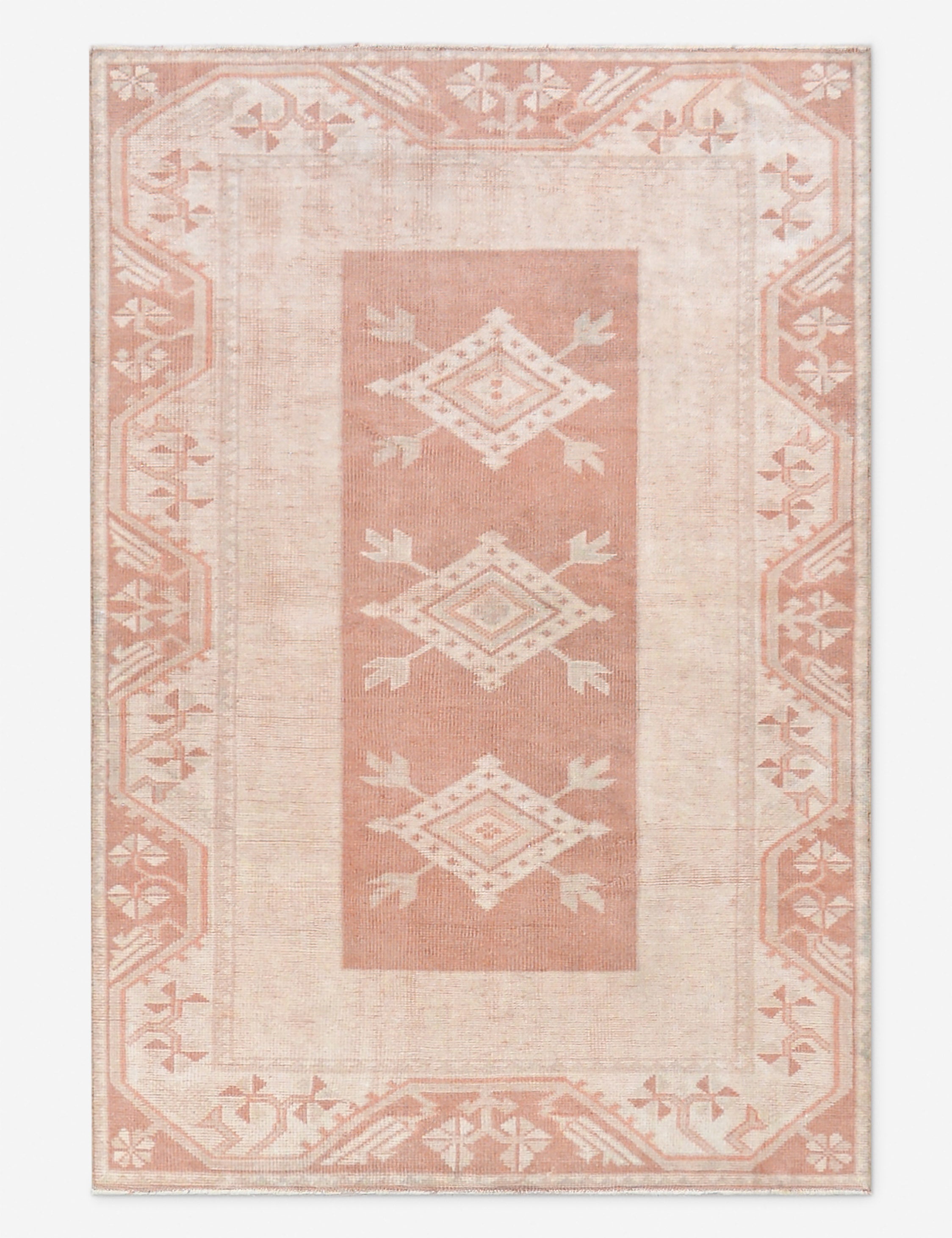 Lulu and Georgia - Vintage Turkish Hand - Knotted Wool Rug No. 519, 3'10" X 5' 7"
