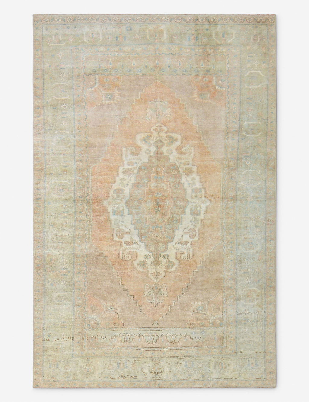 Lulu and Georgia - Vintage Turkish Hand - Knotted Wool Rug No. 527, 5' 1" X 8' 2"