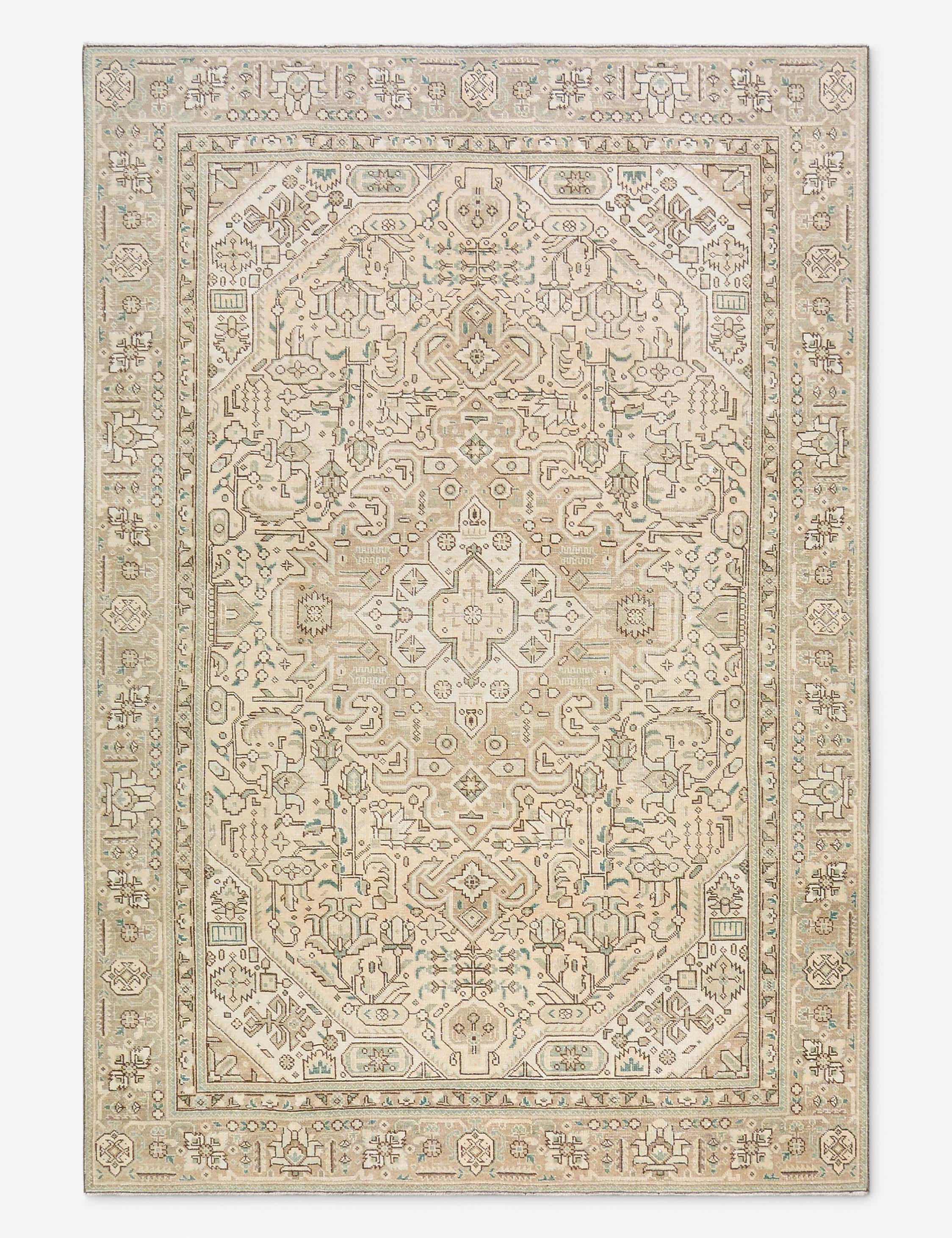 Lulu and Georgia - Vintage Turkish Hand - Knotted Wool Rug No. 528, 6' X 9'