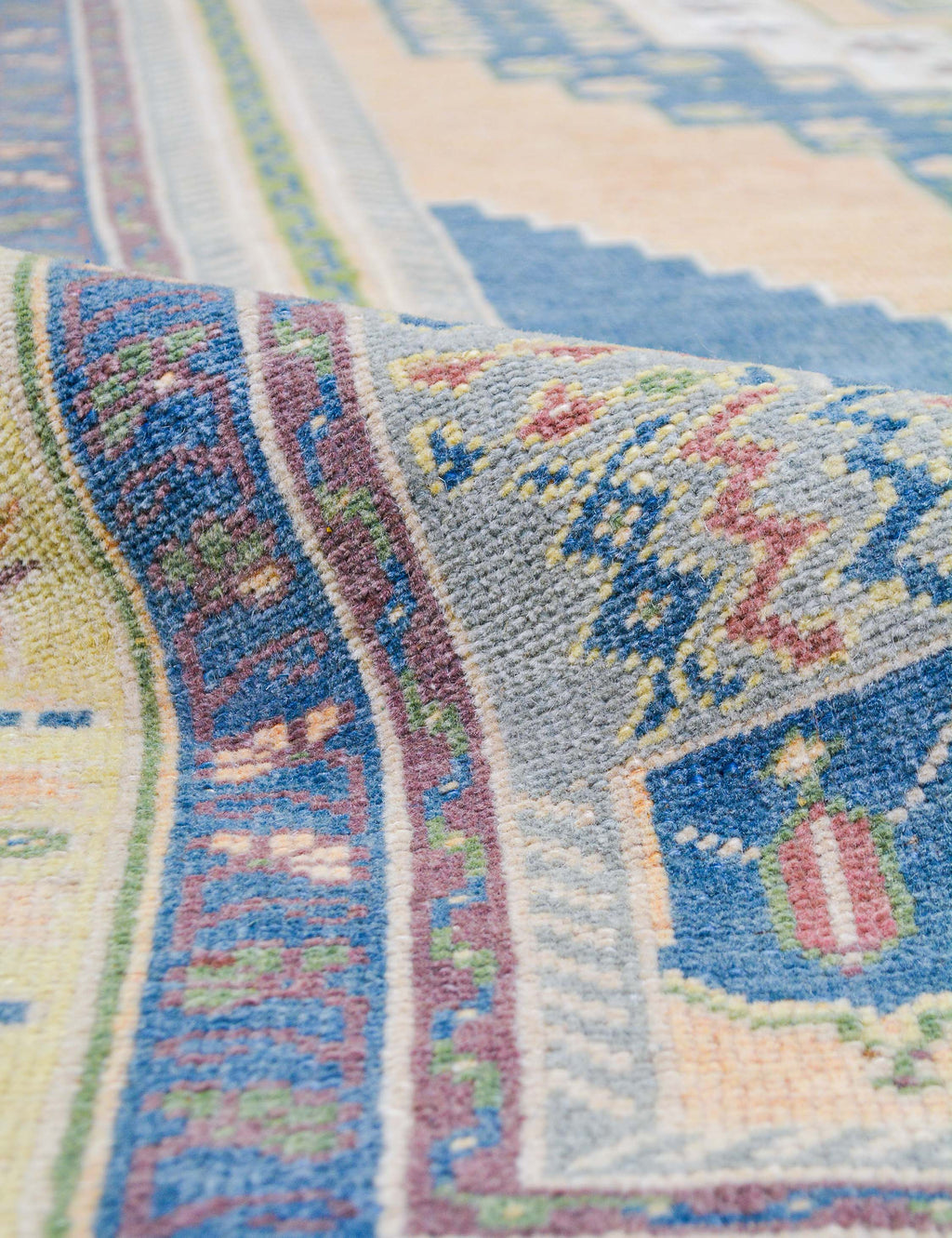 Lulu and Georgia - Vintage Turkish Hand - Knotted Wool Rug No. 530, 5' 5" X 10'