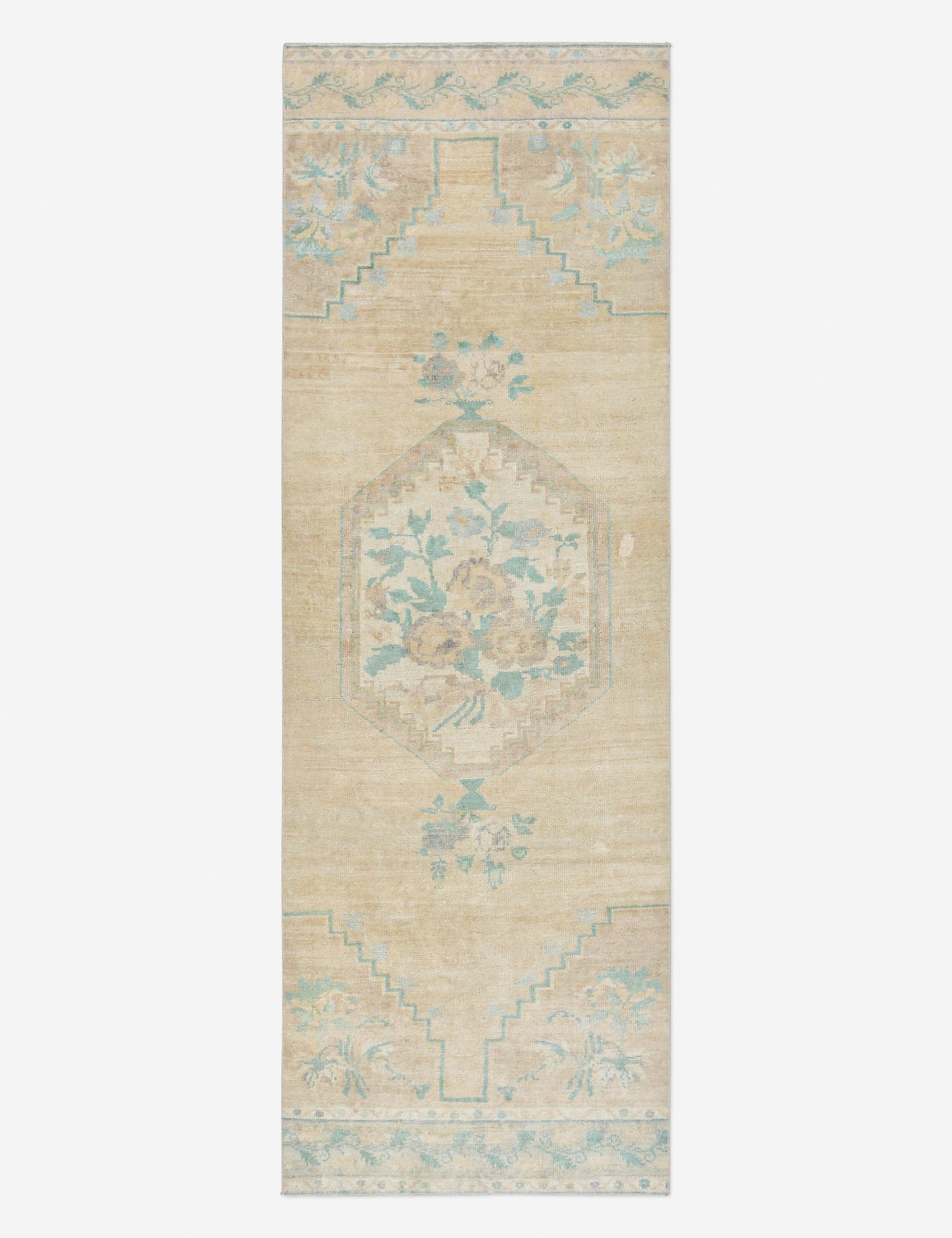 Lulu and Georgia - Vintage Turkish Hand - Knotted Wool Runner Rug No. 294, 3'1 x 9'4