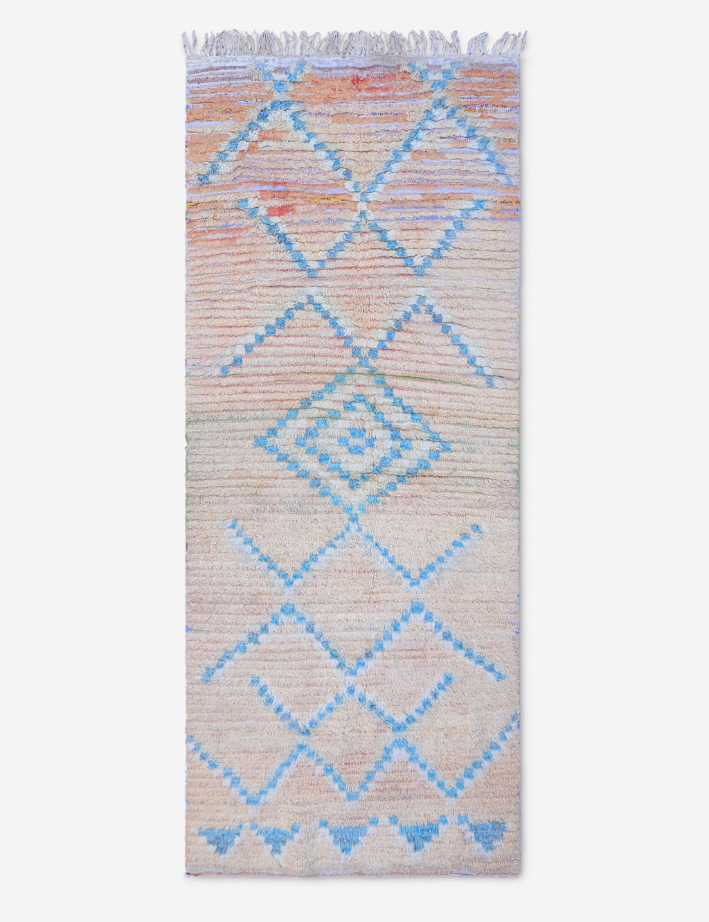 Lulu and Georgia - Vintage Moroccan Runner Rug no. 14, 3'1" x 7'4"