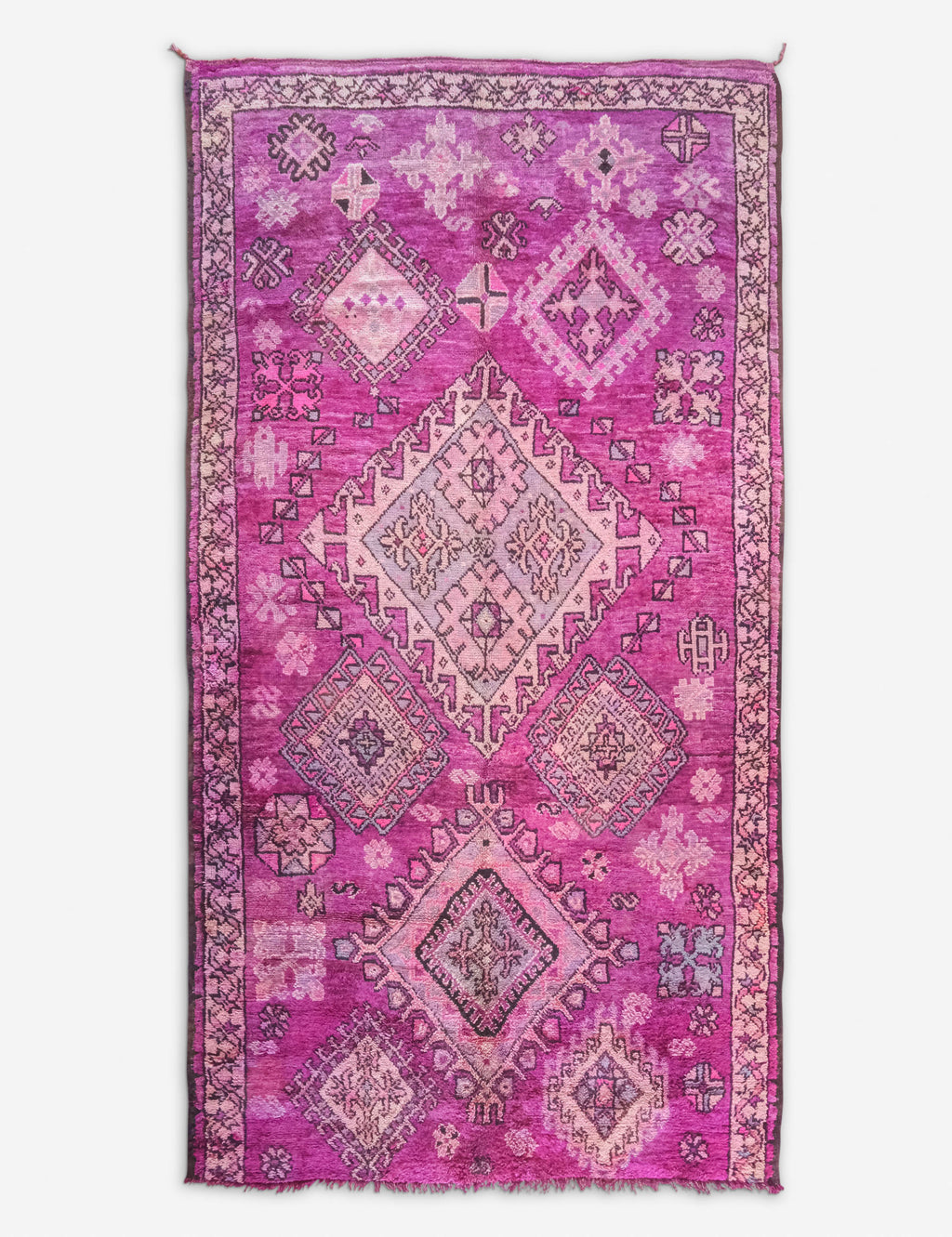 Lulu and Georgia - Vintage Moroccan Rug no. 75, 6'7" x 12'8