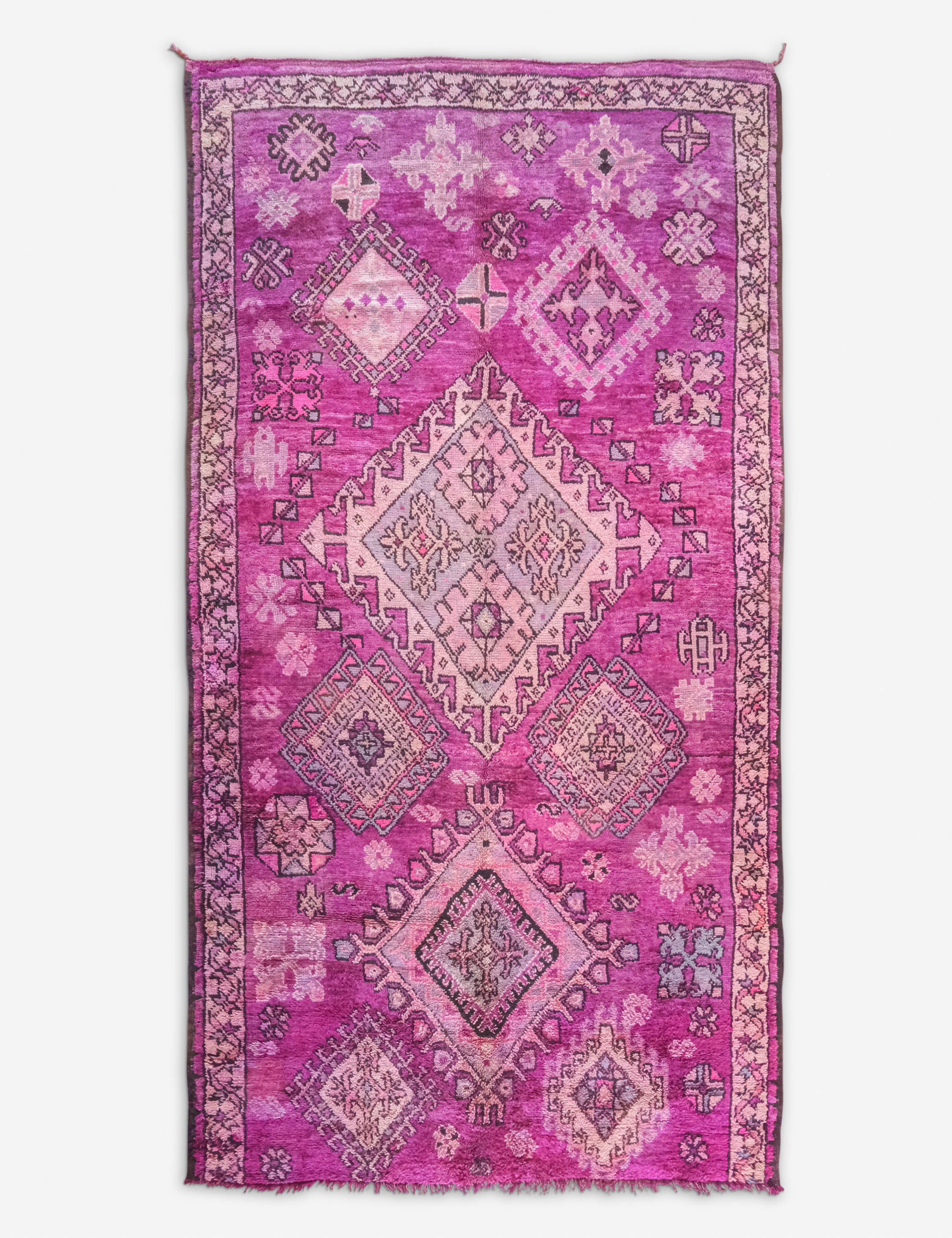 Lulu and Georgia - Vintage Moroccan Rug no. 75, 6'7" x 12'8