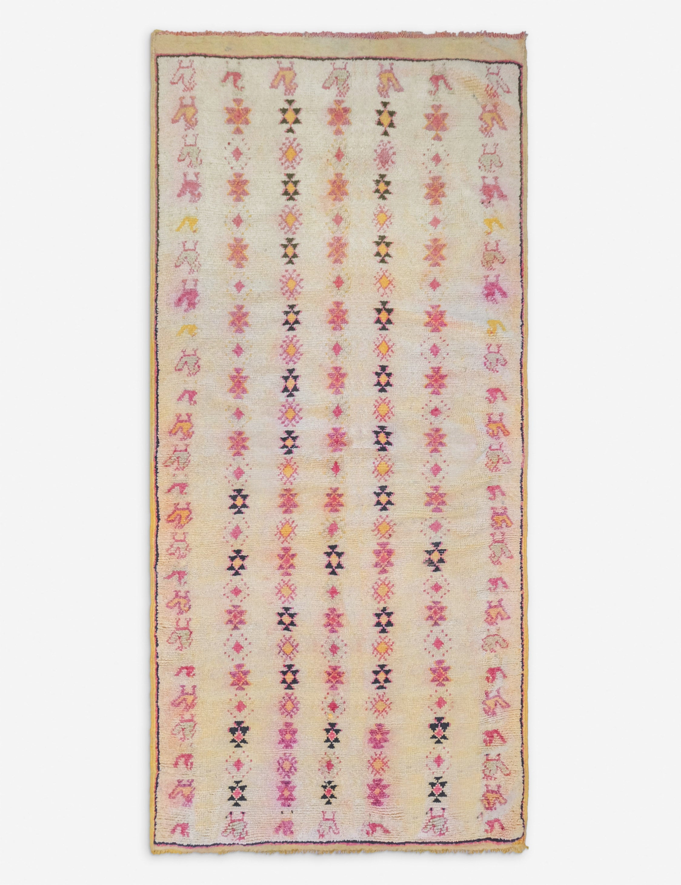 Lulu and Georgia - Vintage Moroccan Runner Rug no. 15, 3'2" x 7'2"