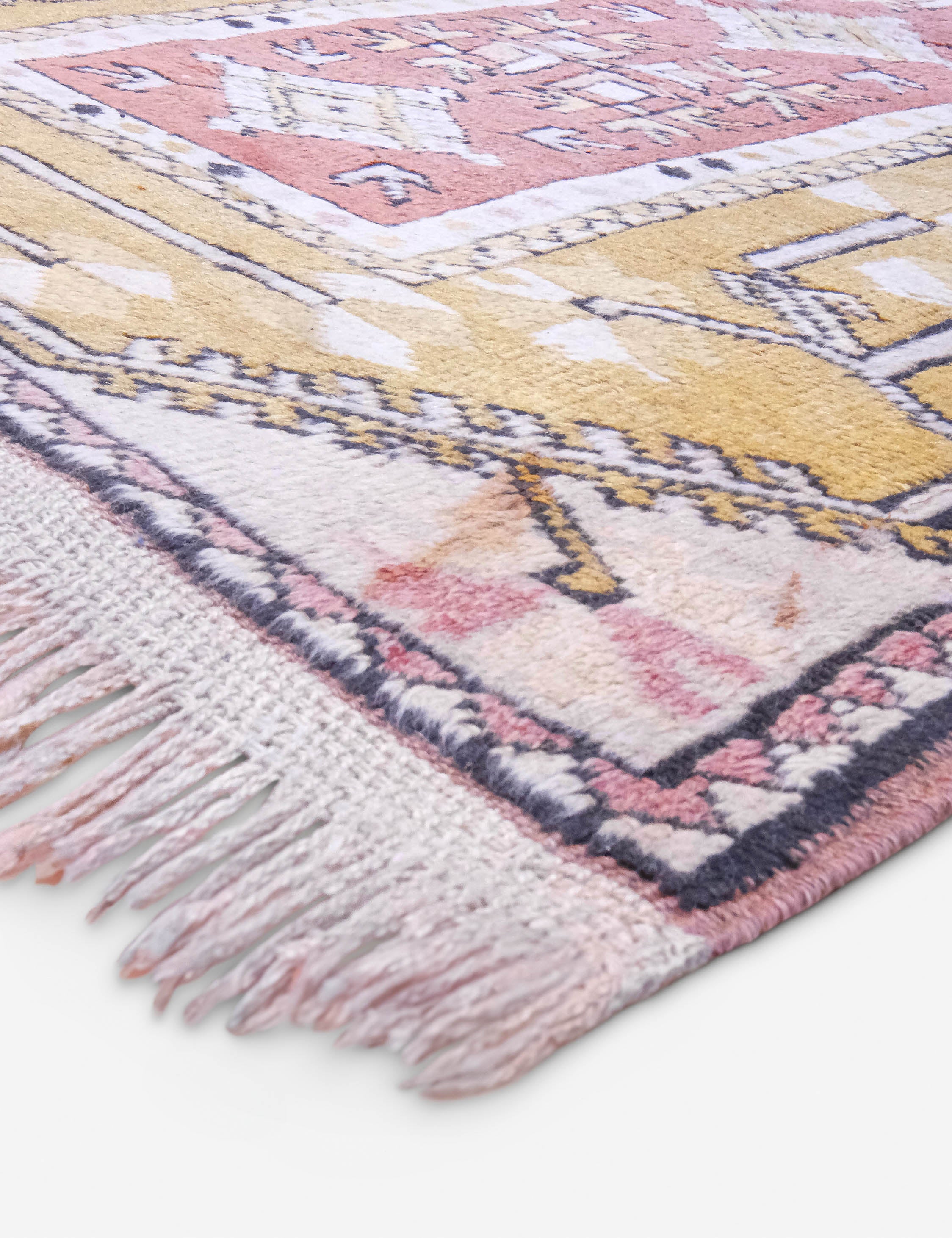 Lulu and Georgia - Vintage Moroccan Runner Rug no. 16, 2'9" x 4'1"