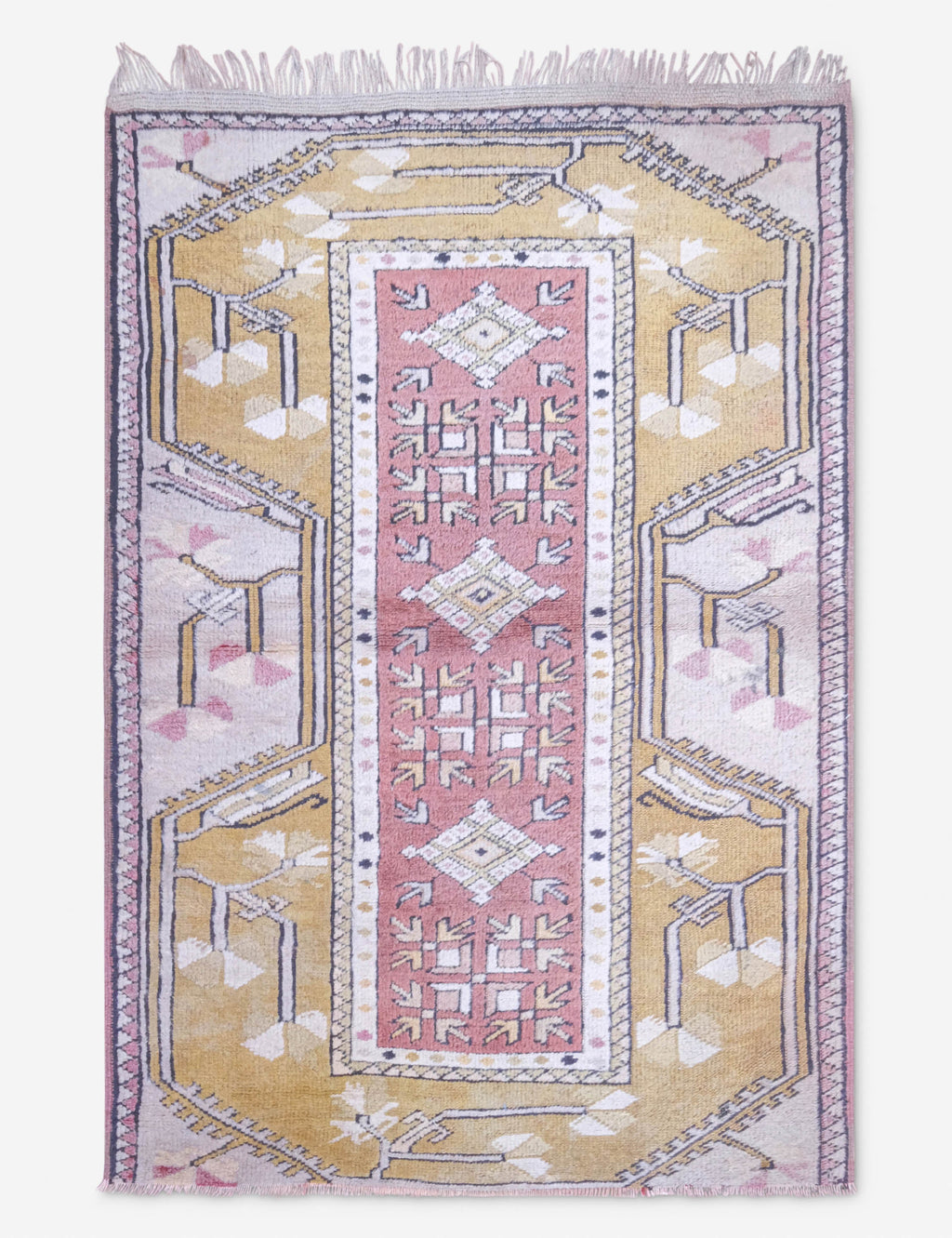 Lulu and Georgia - Vintage Moroccan Runner Rug no. 16, 2'9" x 4'1"