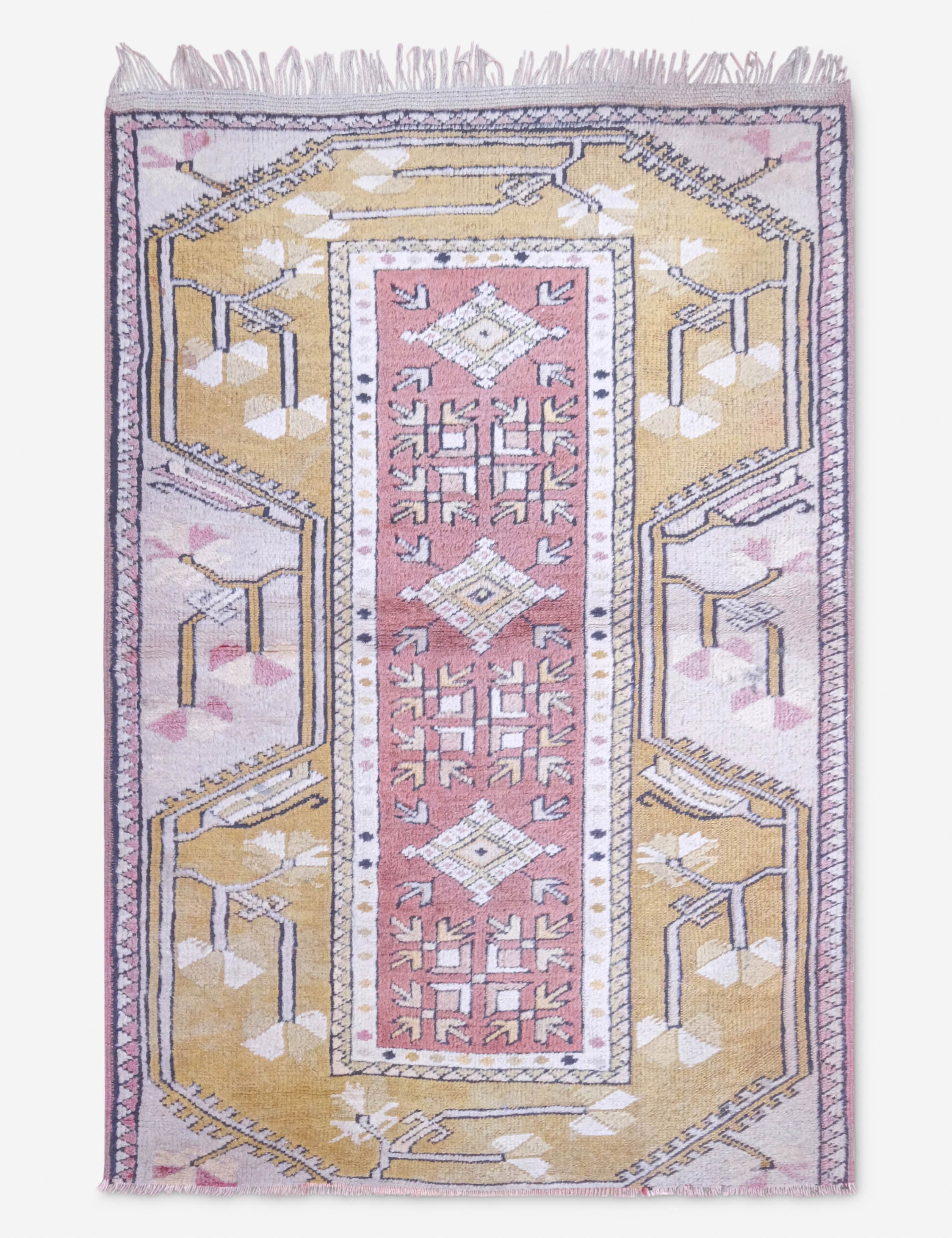 Lulu and Georgia - Vintage Moroccan Runner Rug no. 16, 2'9" x 4'1"