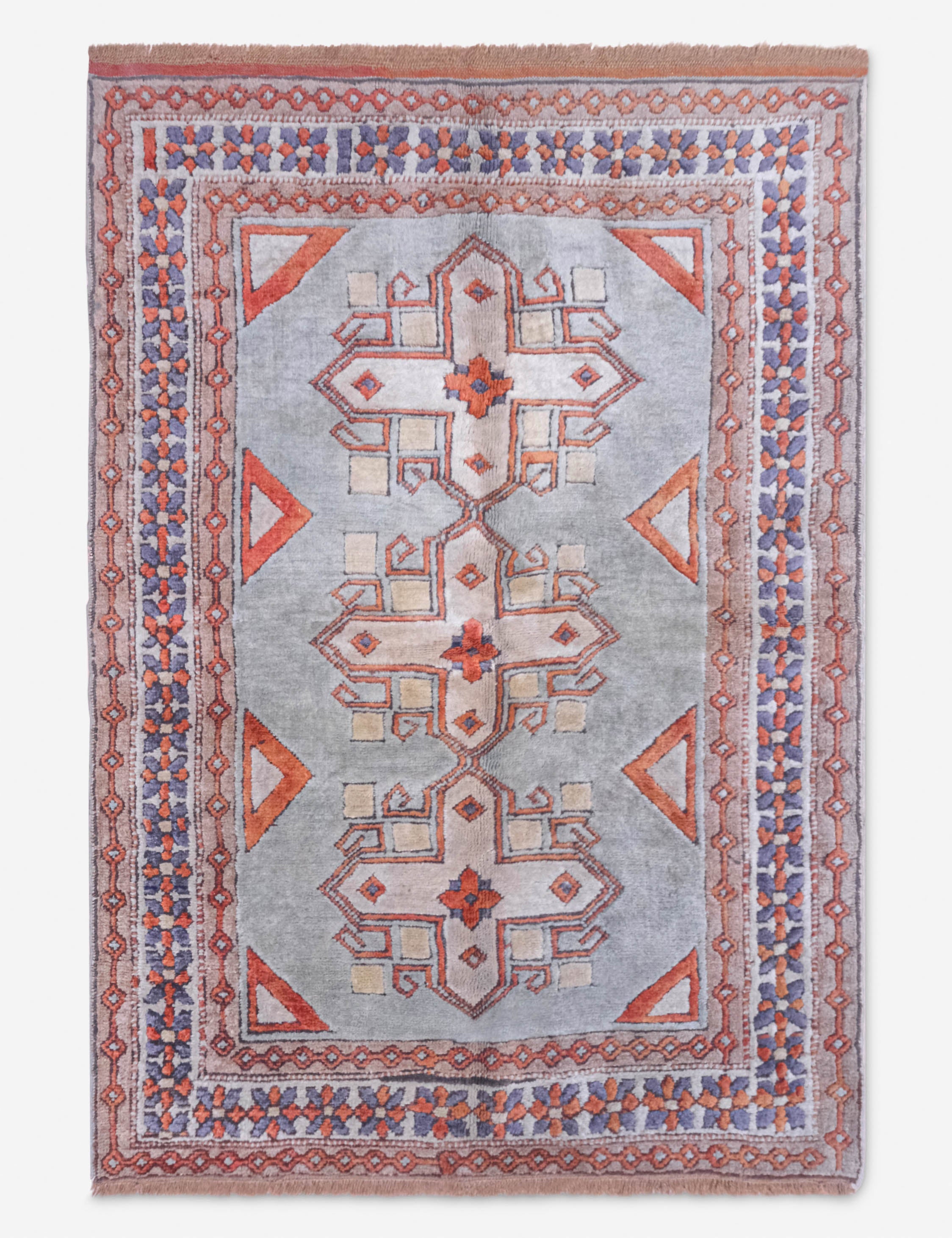 Lulu and Georgia - Vintage Moroccan Rug no. 87, 4' x 5'8"