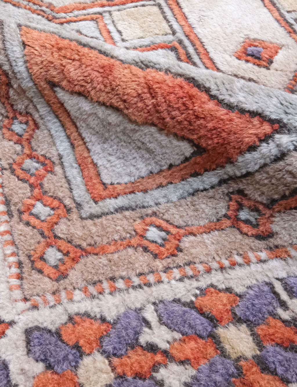 Lulu and Georgia - Vintage Moroccan Rug no. 87, 4' x 5'8"