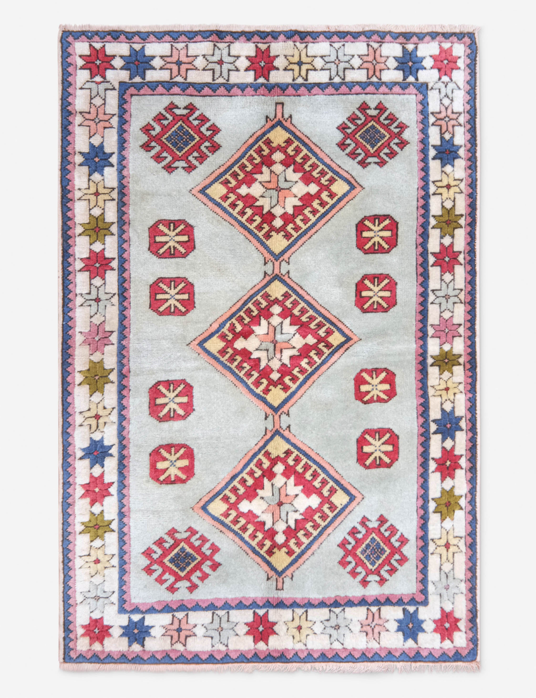 Lulu and Georgia - Vintage Moroccan Rug no. 88, 4'3" x 6'2"