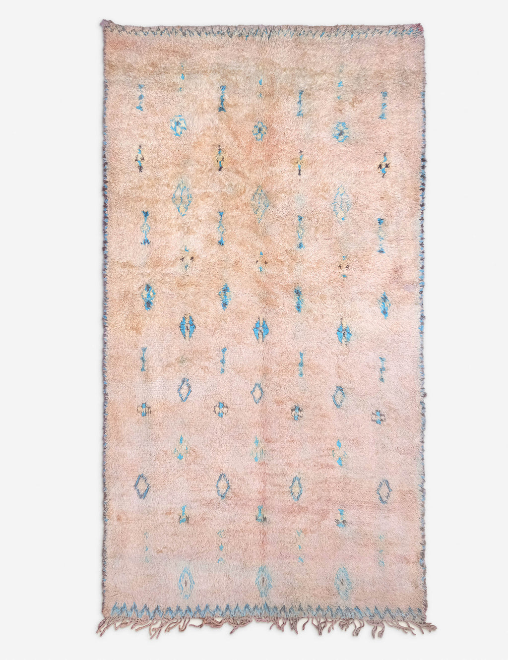 Lulu and Georgia - Vintage Moroccan Rug no. 96, 7'2" x 13'1"