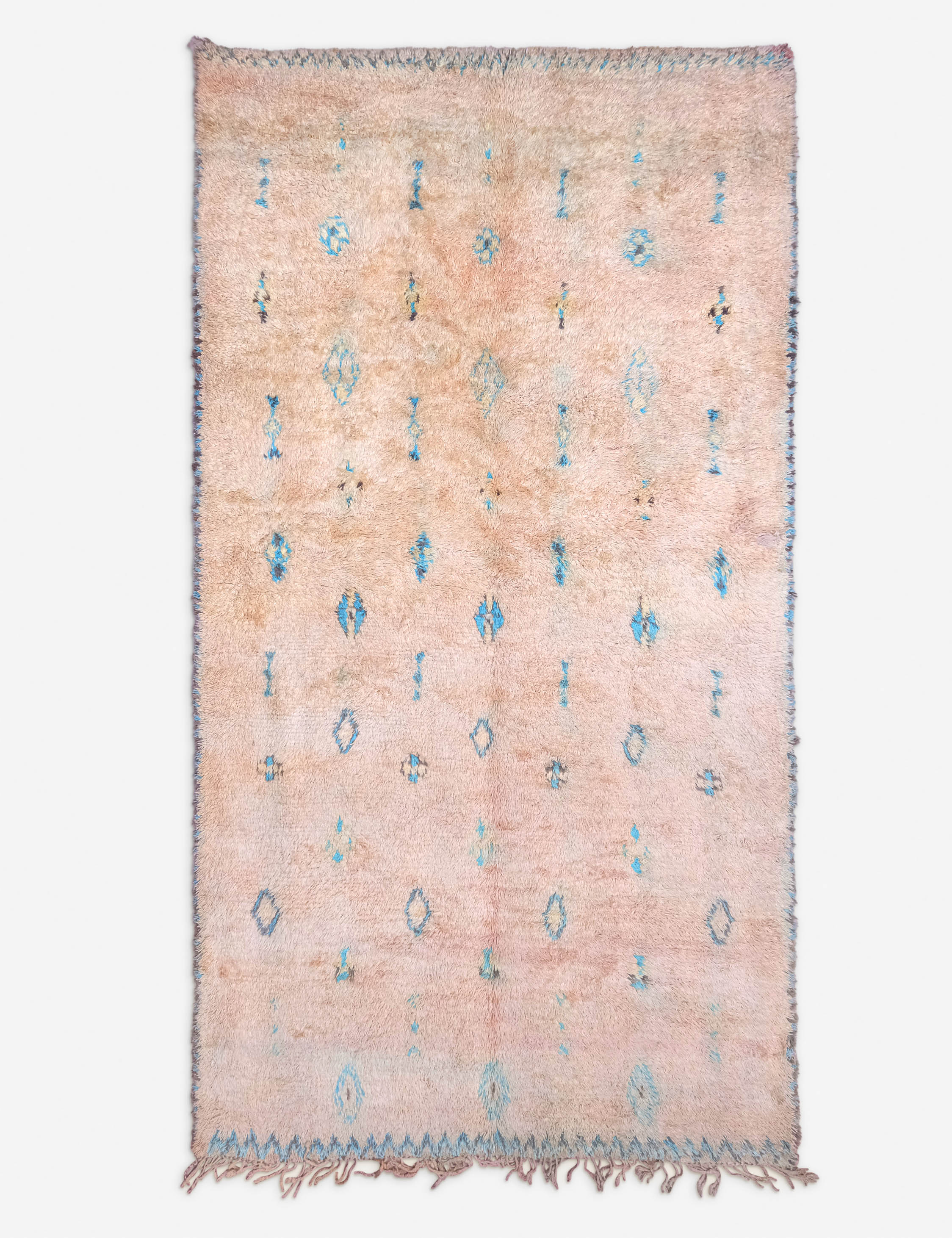 Lulu and Georgia - Vintage Moroccan Rug no. 96, 7'2" x 13'1"